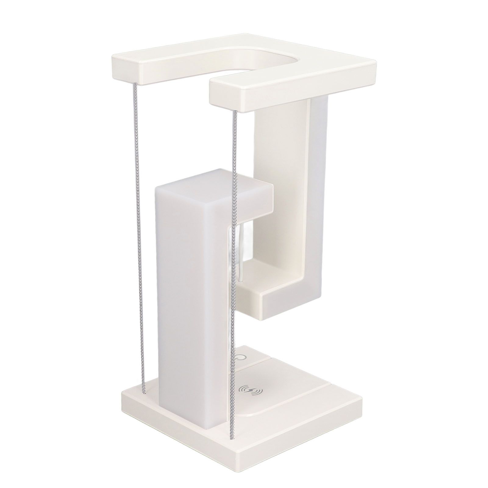 Magnetic Levitation Night Light 3 Gears Touching Switch LED Table Lamp with Phone Wireless Charging White - Image 7