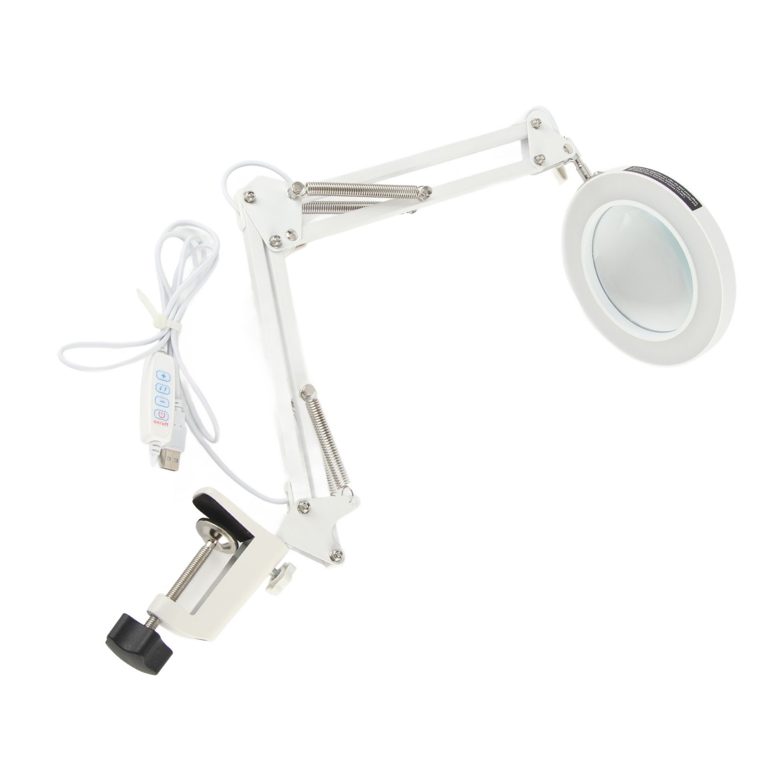 Magnifying Desk Lamp 5X Magnification 72 LED Beads 3 Light Modes Dimmable Lighted Magnifying Glass for Family Office - Image 4