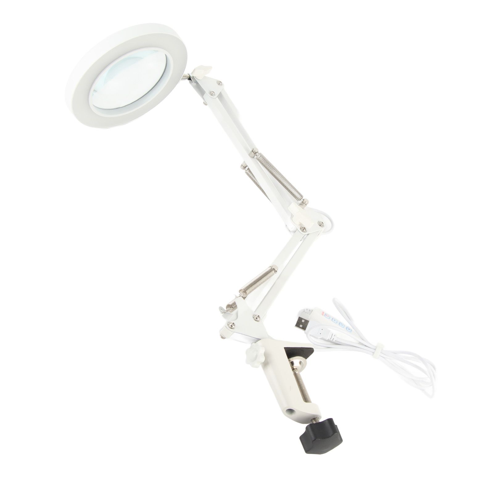 Magnifying Desk Lamp 5X Magnification 72 LED Beads 3 Light Modes Dimmable Lighted Magnifying Glass for Family Office - Image 5