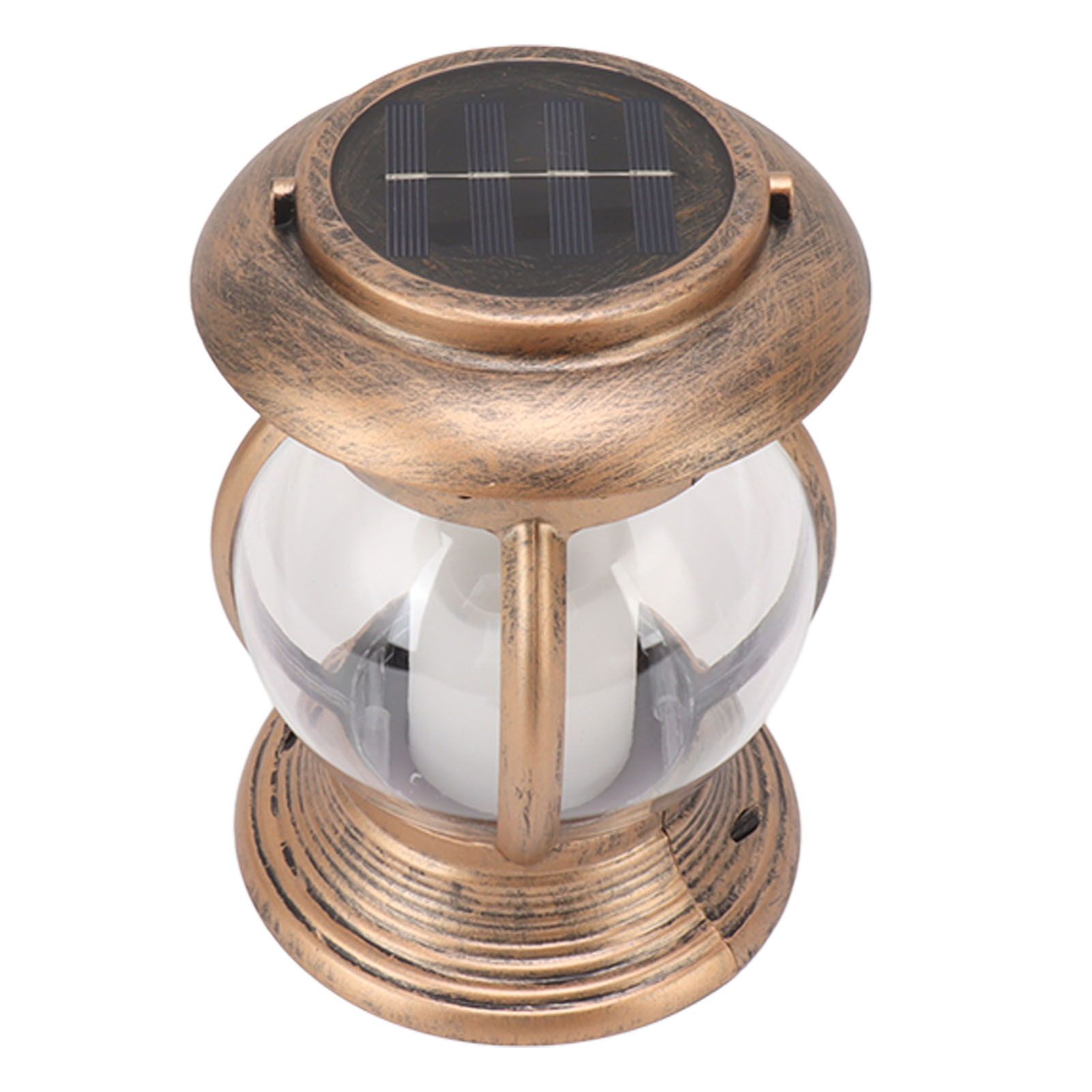 Brass Color Courtyard Solar Powered Hanging Lantern Light IP44 Waterproof Garden LED Lantern Lamp for Yard - Image 1