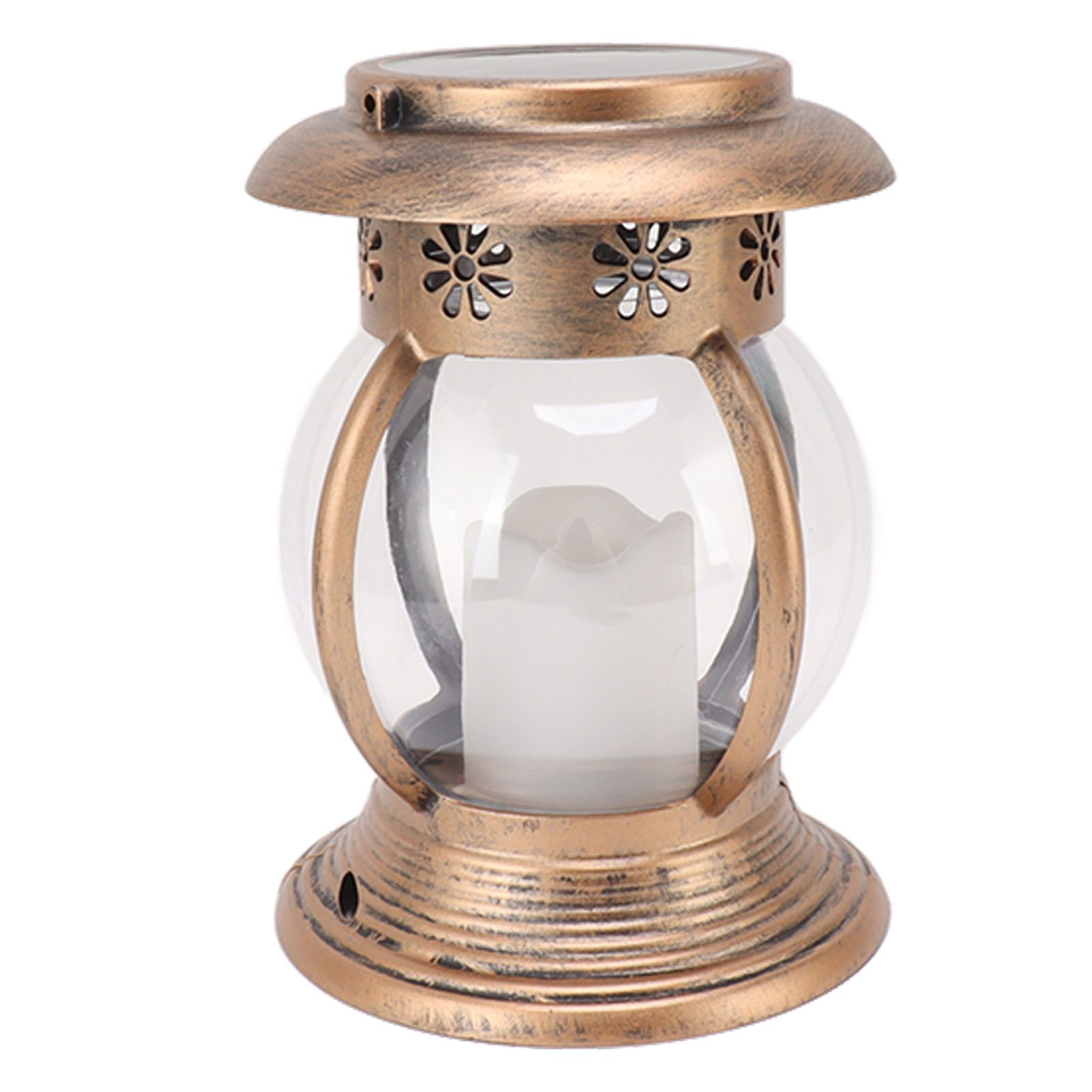 Brass Color Courtyard Solar Powered Hanging Lantern Light IP44 Waterproof Garden LED Lantern Lamp for Yard - Image 7