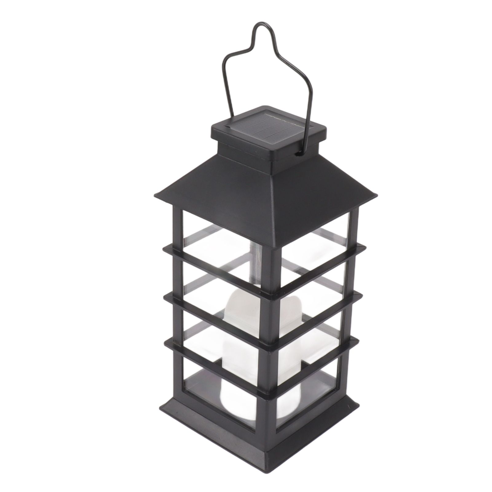 2Pcs Solar Hanging Lantern Candle Design LED Solar Outdoor Light Decor for Pathway Yard Lawn - Image 4