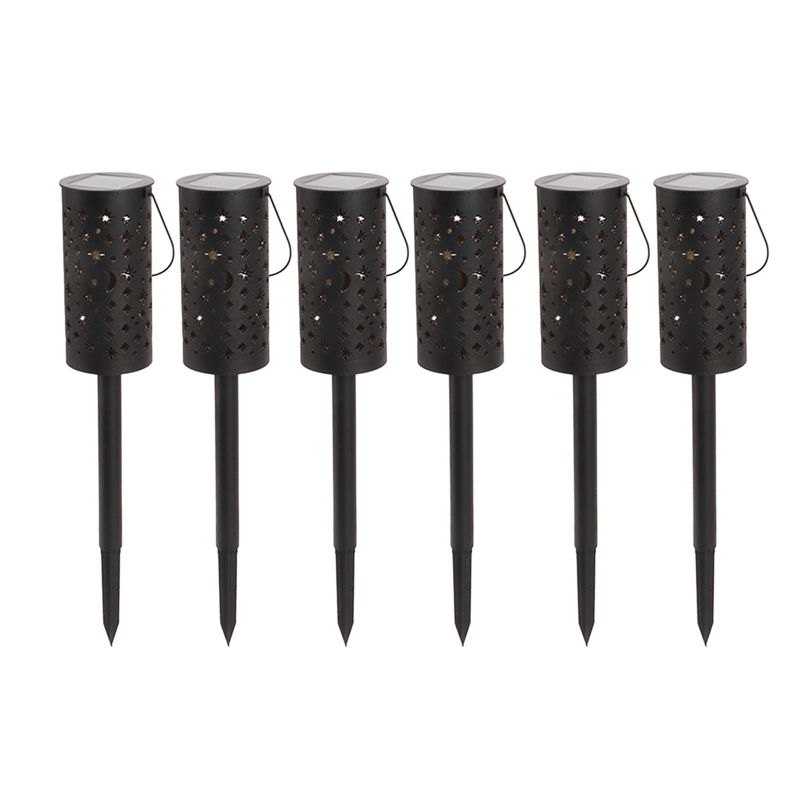 6 Sets LED Solar Garden Lamp Waterproof Light for Landscape Star Moon Ground Plug Lamp for Outdoor Lawn Patio Walkway - Image 3
