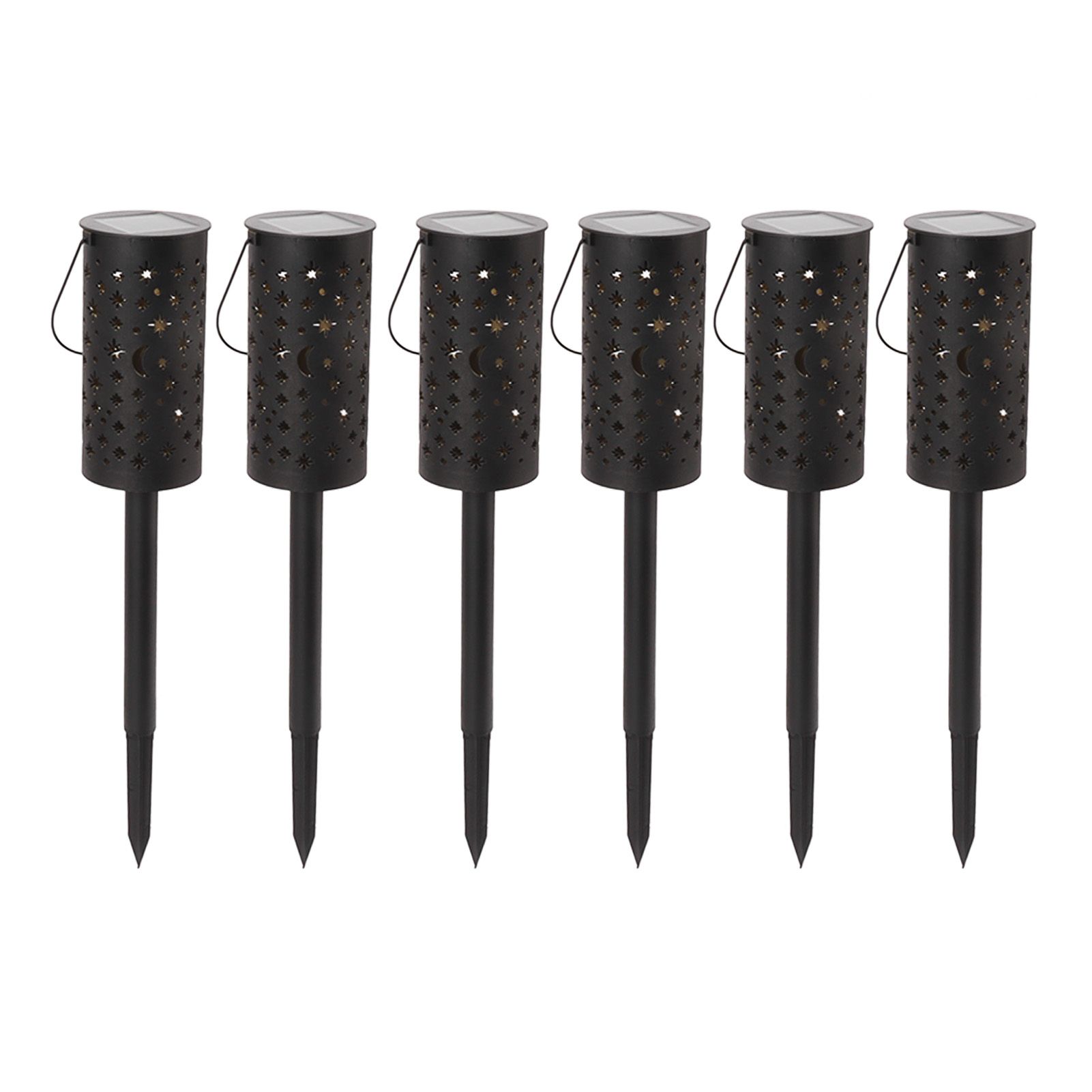 6 Sets LED Solar Garden Lamp Waterproof Light for Landscape Star Moon Ground Plug Lamp for Outdoor Lawn Patio Walkway - Image 4