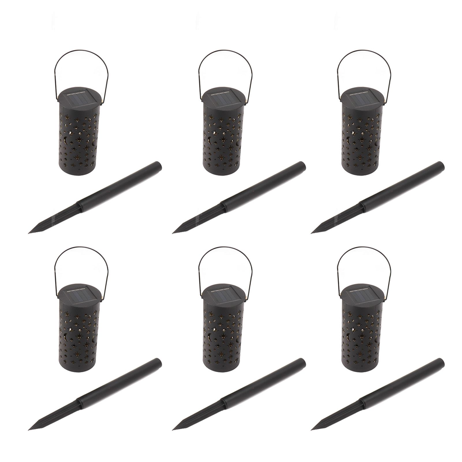 6 Sets LED Solar Garden Lamp Waterproof Light for Landscape Star Moon Ground Plug Lamp for Outdoor Lawn Patio Walkway - Image 7