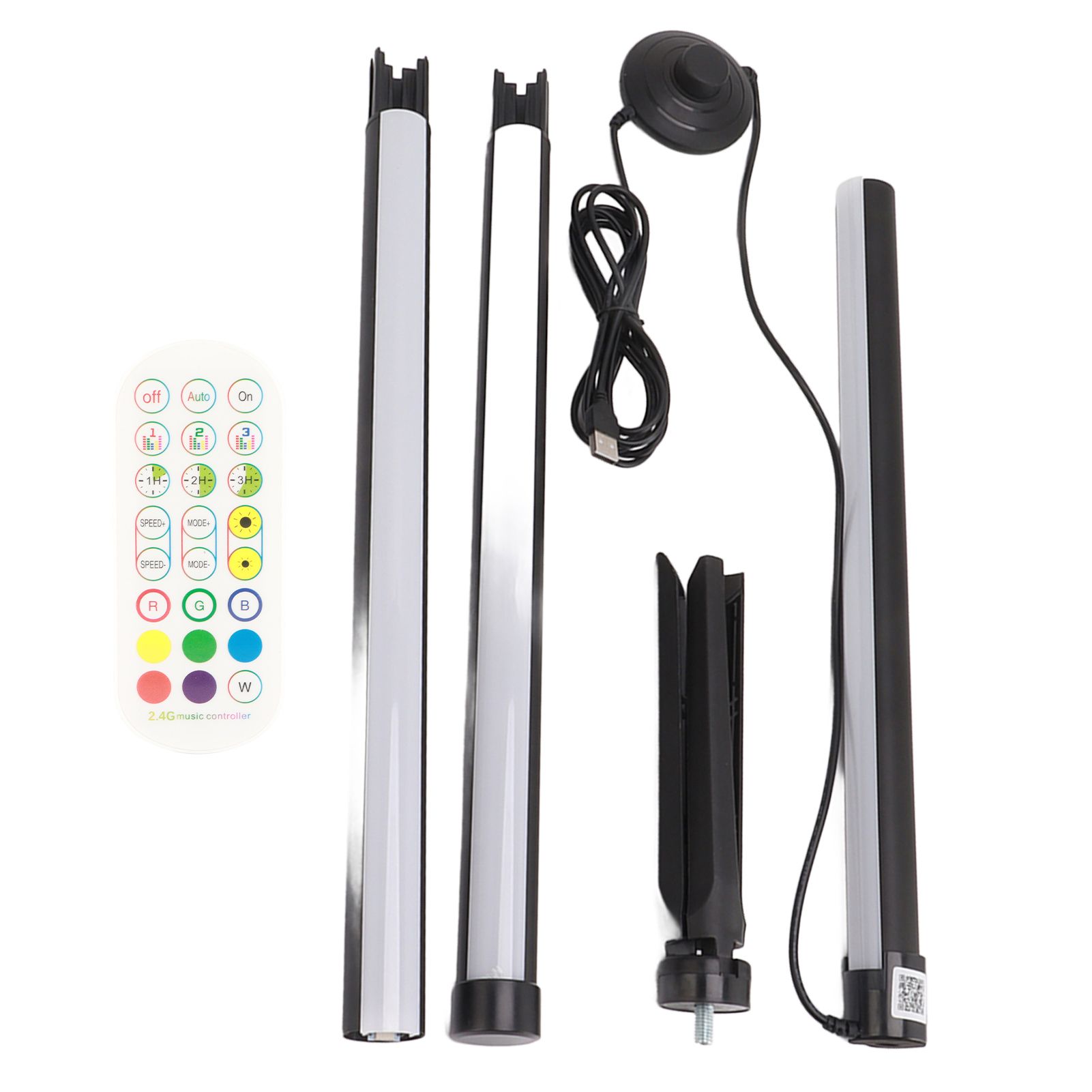 LED RGB Corner Floor Lamp USB Powered Corner LED Lamp Bluetooth APP Remote Control Music Sync LED Modern Floor Light for Living Room 1.2m 47.2in - Image 2