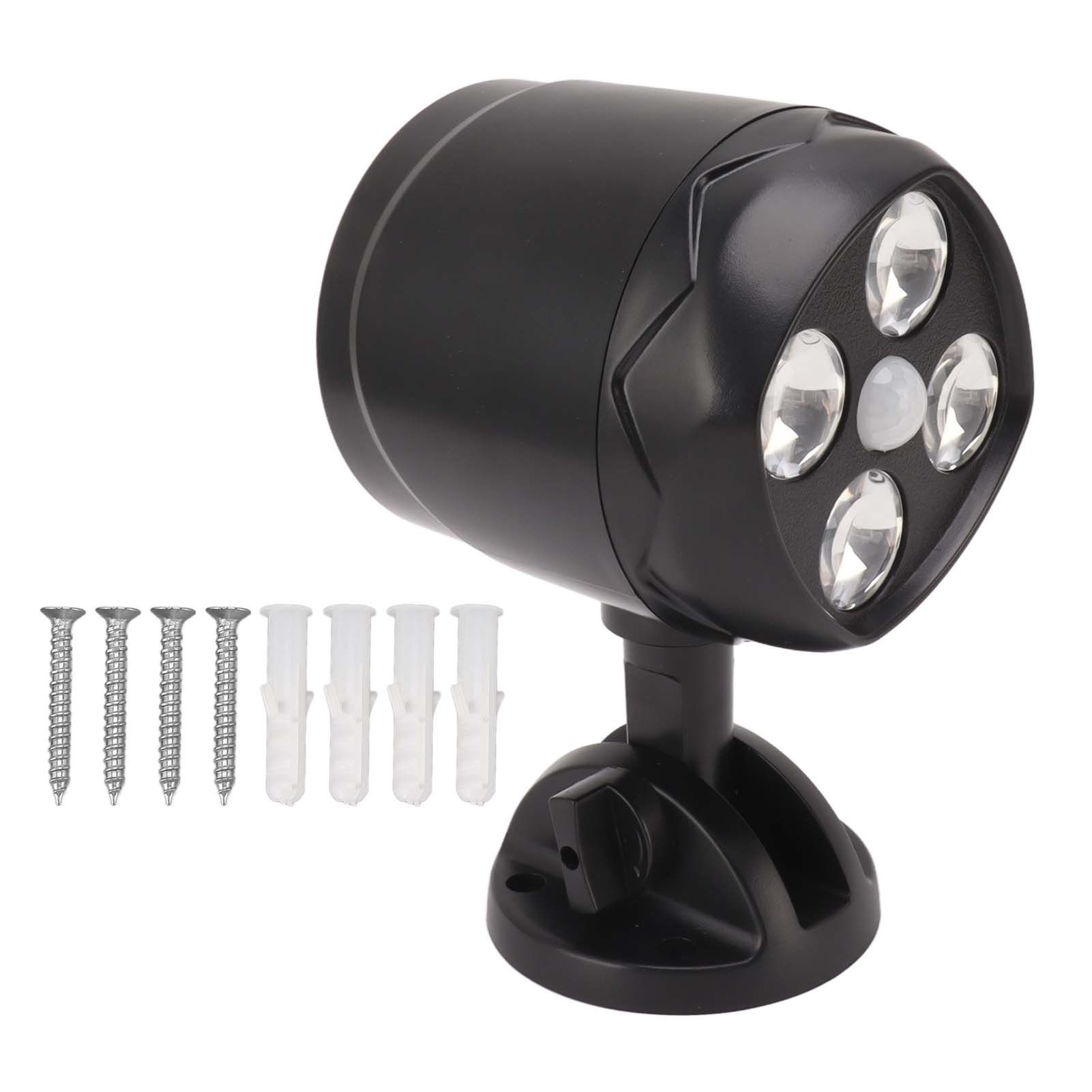 4 LED Spot Light Outdoor Waterproof Wall Mounted Rotating Projection Floodlight Spotlight with Motion Sensor for Yard - Image 1