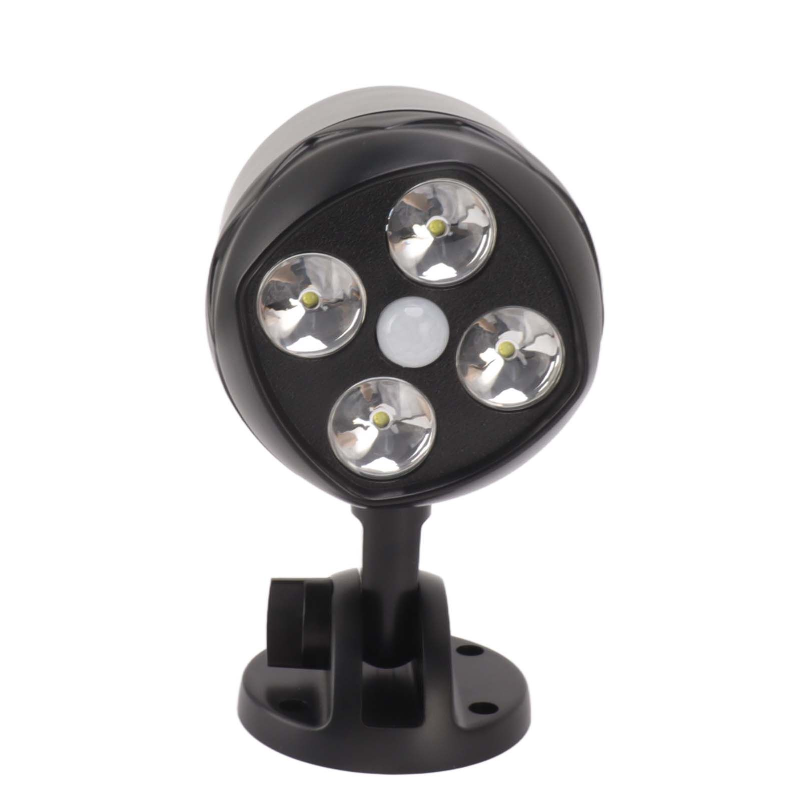 4 LED Spot Light Outdoor Waterproof Wall Mounted Rotating Projection Floodlight Spotlight with Motion Sensor for Yard - Image 2