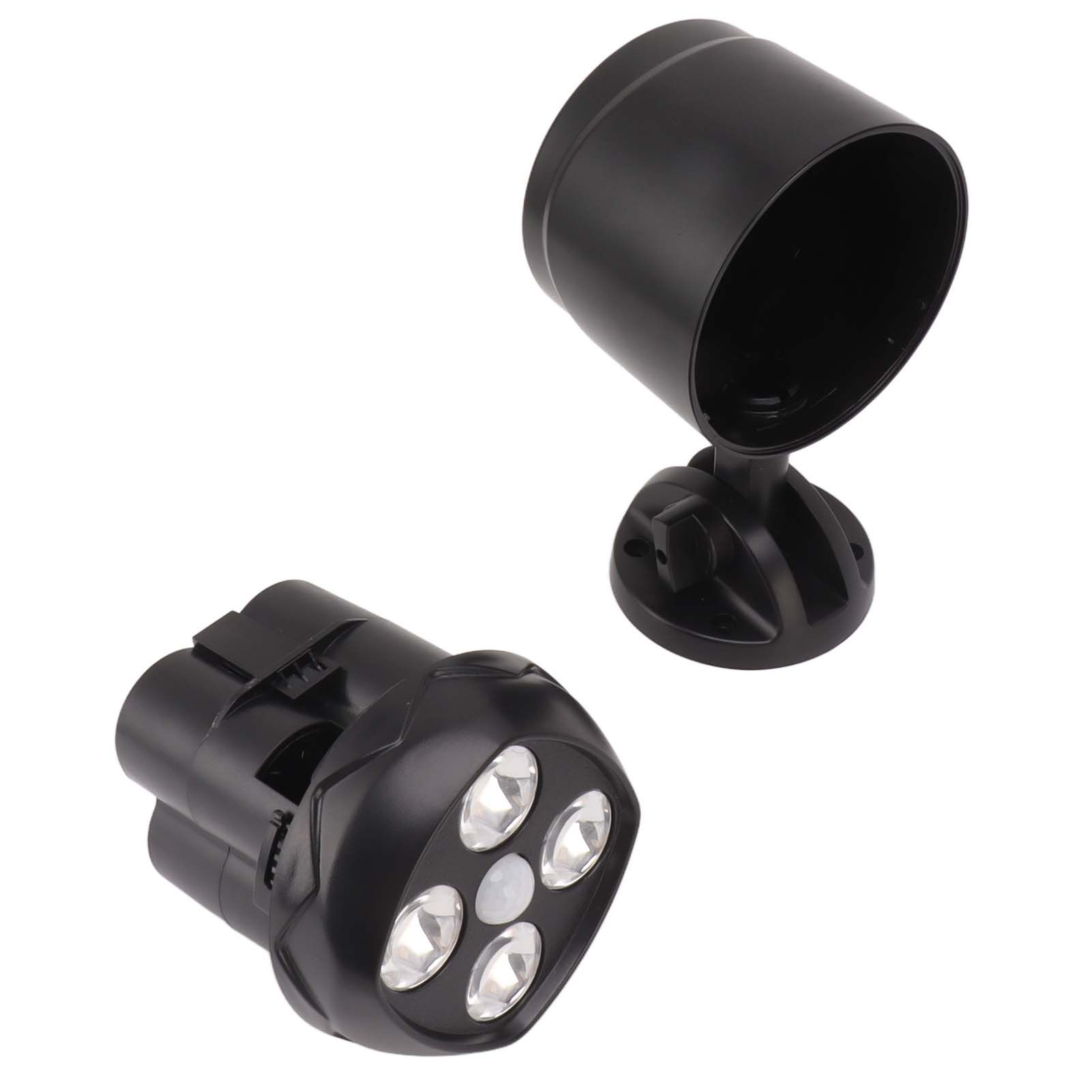 4 LED Spot Light Outdoor Waterproof Wall Mounted Rotating Projection Floodlight Spotlight with Motion Sensor for Yard - Image 8