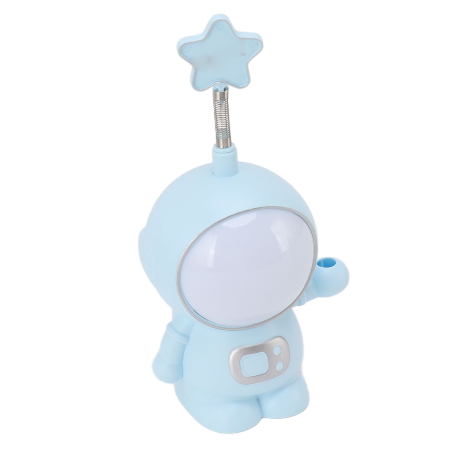 Astronaut Night Light 3W 5V LED Lamp USB Charging Pencil Sharpener Home Decoration Blue - Image 3