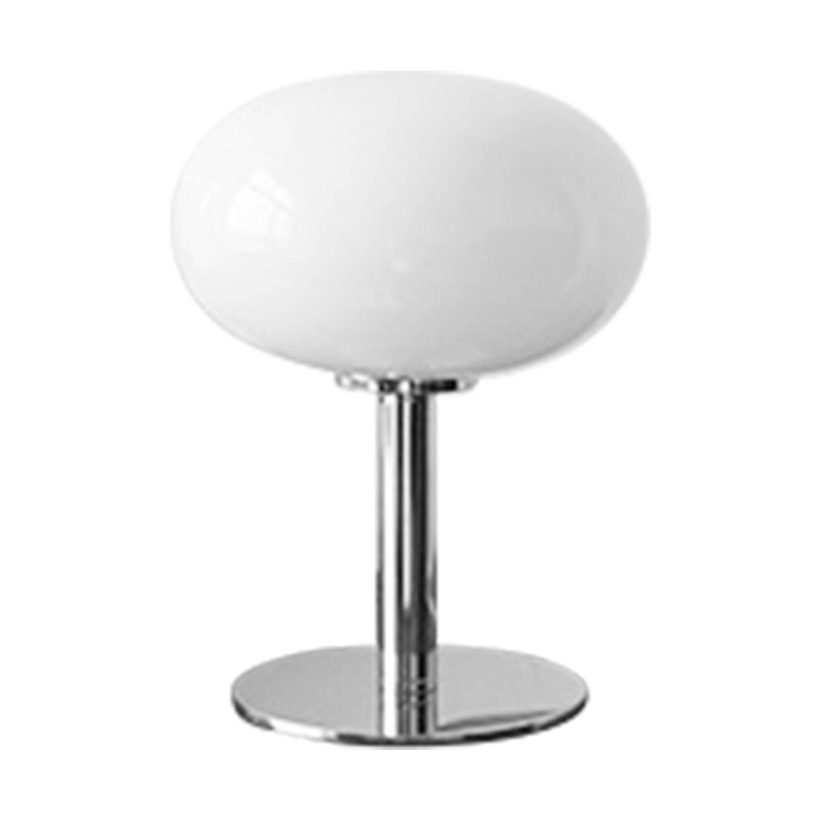 Bedside Table Lamp Iron Base Cute Shape Simple Modern Elegant Nightstand Lamp for Home Button Switch White - Image 1