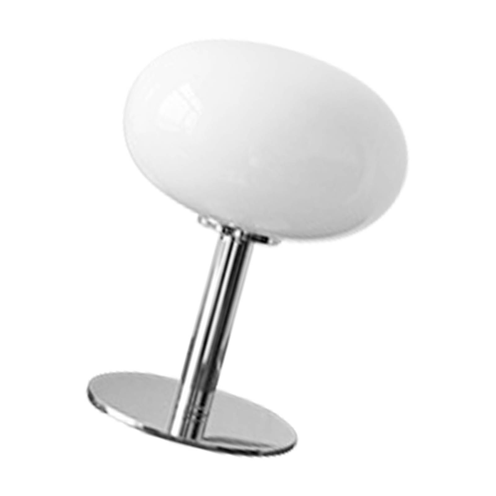 Bedside Table Lamp Iron Base Cute Shape Simple Modern Elegant Nightstand Lamp for Home Button Switch White - Image 3