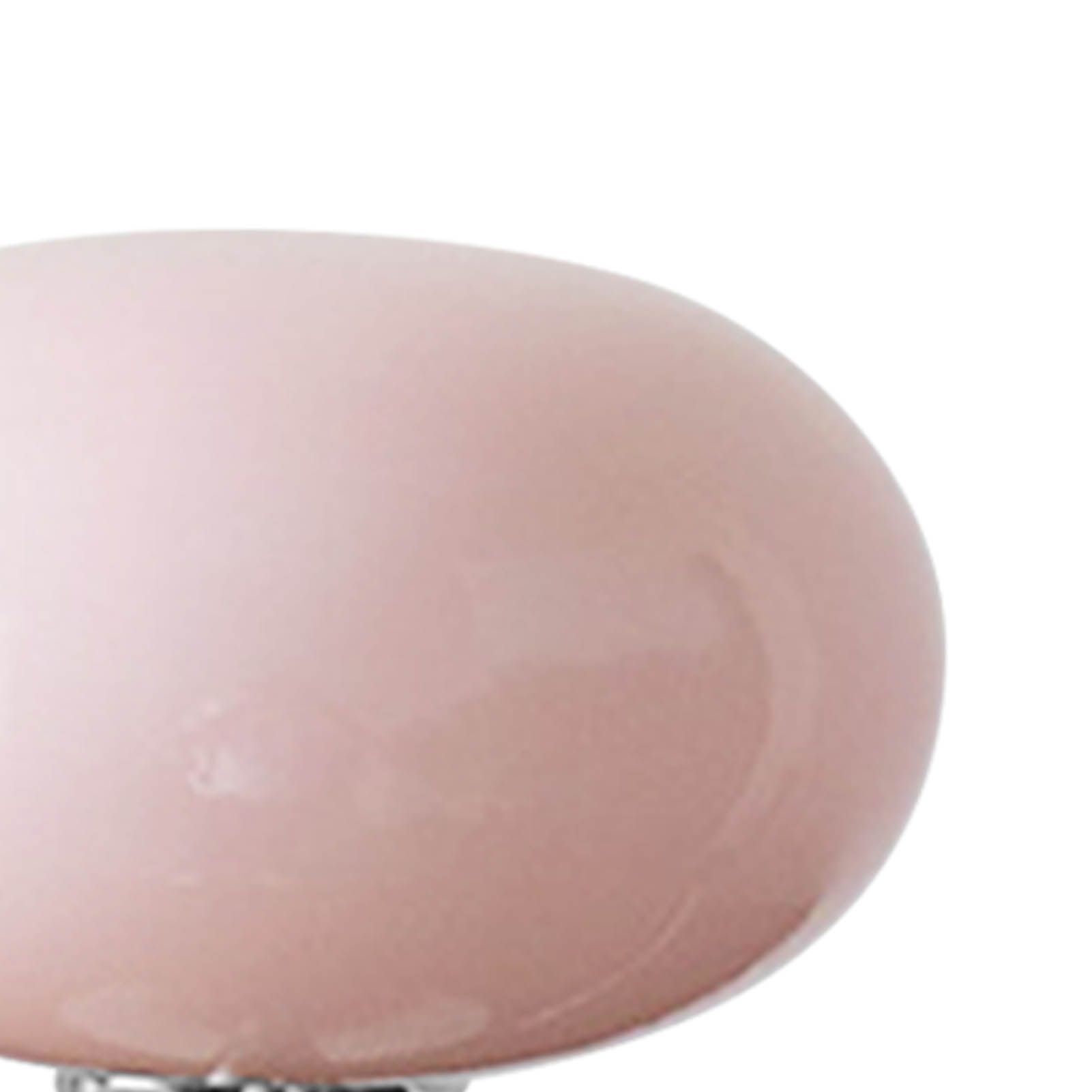 Bedside Table Lamp Iron Base Cute Shape Simple Modern Elegant Nightstand Lamp for Home USB Button Switch Pink - Image 7