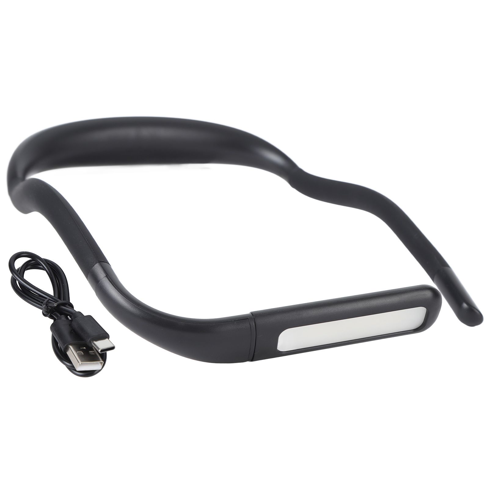 Neck Reading Light Color Brightness Adjustable Flexible Hands Free LED Book Light for Camping Repairing Black - Image 1