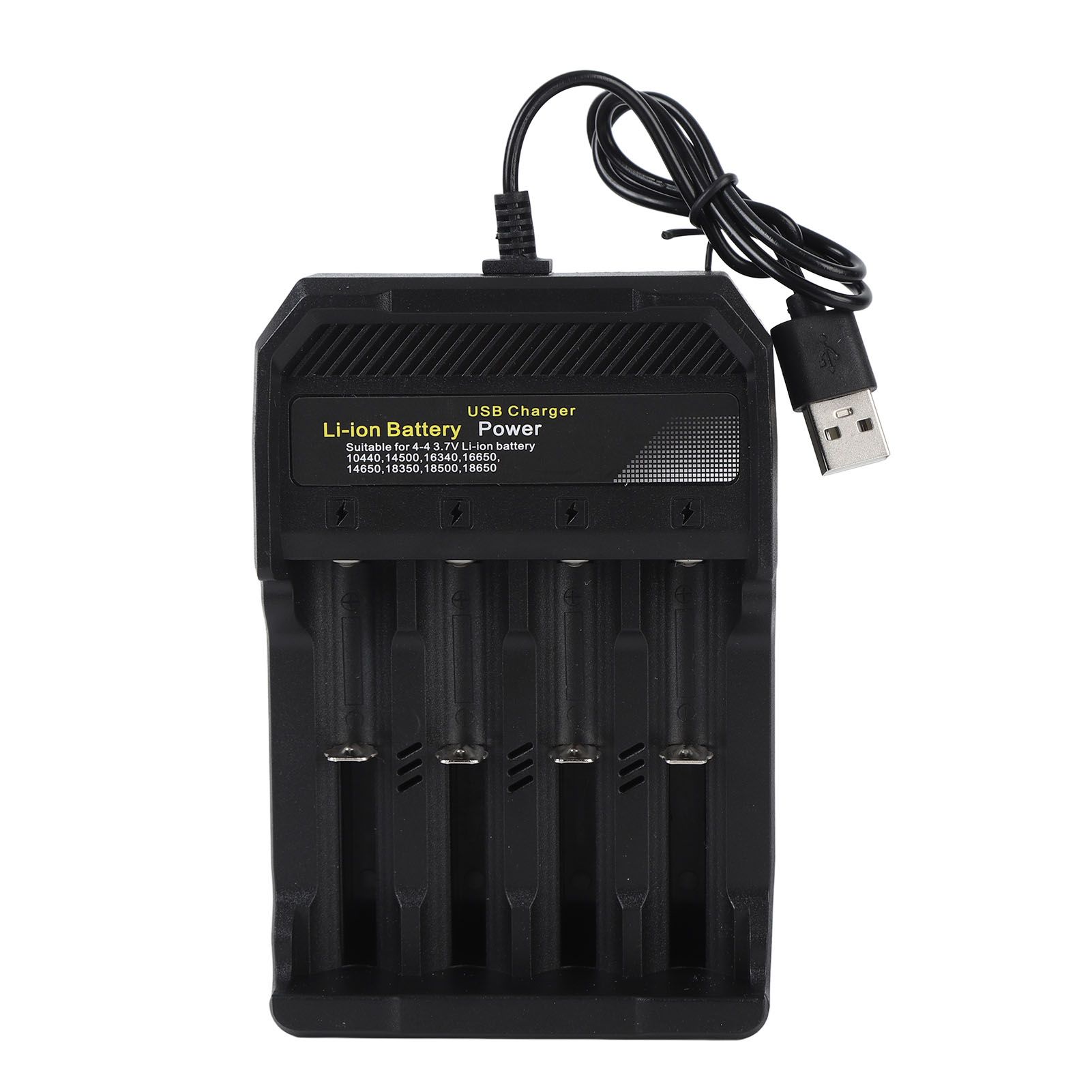 18650 Battery Charger Independent Charging 4 Bay Universal Smart Battery Charger for 10440 14500 16340 16650 14650 18350 18500 18650 Lithium Li Ion Batteries - Image 1