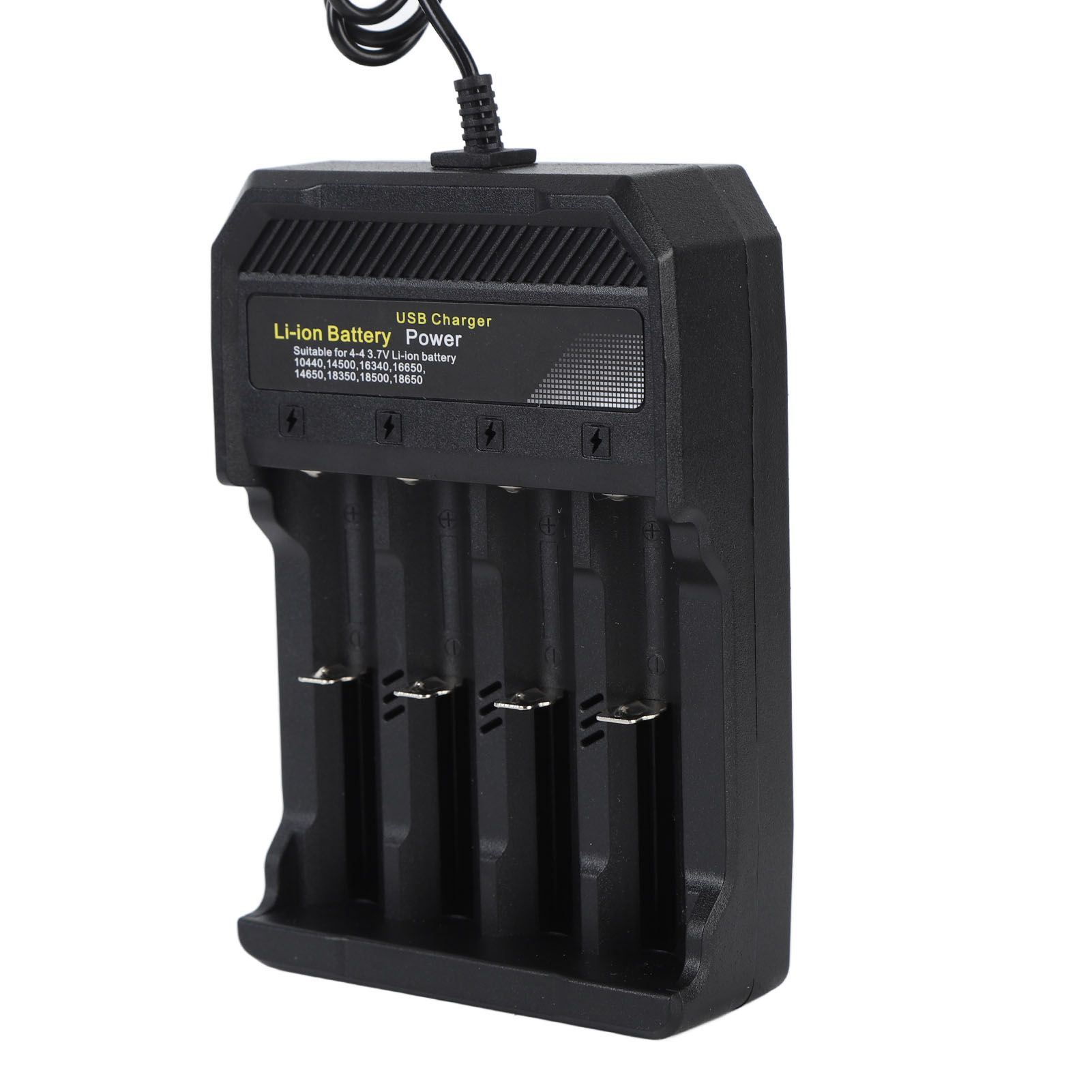 18650 Battery Charger Independent Charging 4 Bay Universal Smart Battery Charger for 10440 14500 16340 16650 14650 18350 18500 18650 Lithium Li Ion Batteries - Image 2