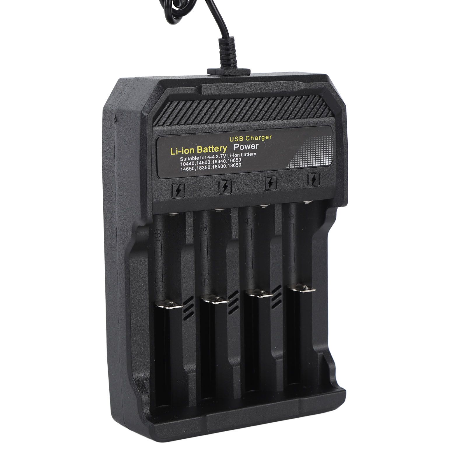 18650 Battery Charger Independent Charging 4 Bay Universal Smart Battery Charger for 10440 14500 16340 16650 14650 18350 18500 18650 Lithium Li Ion Batteries - Image 3
