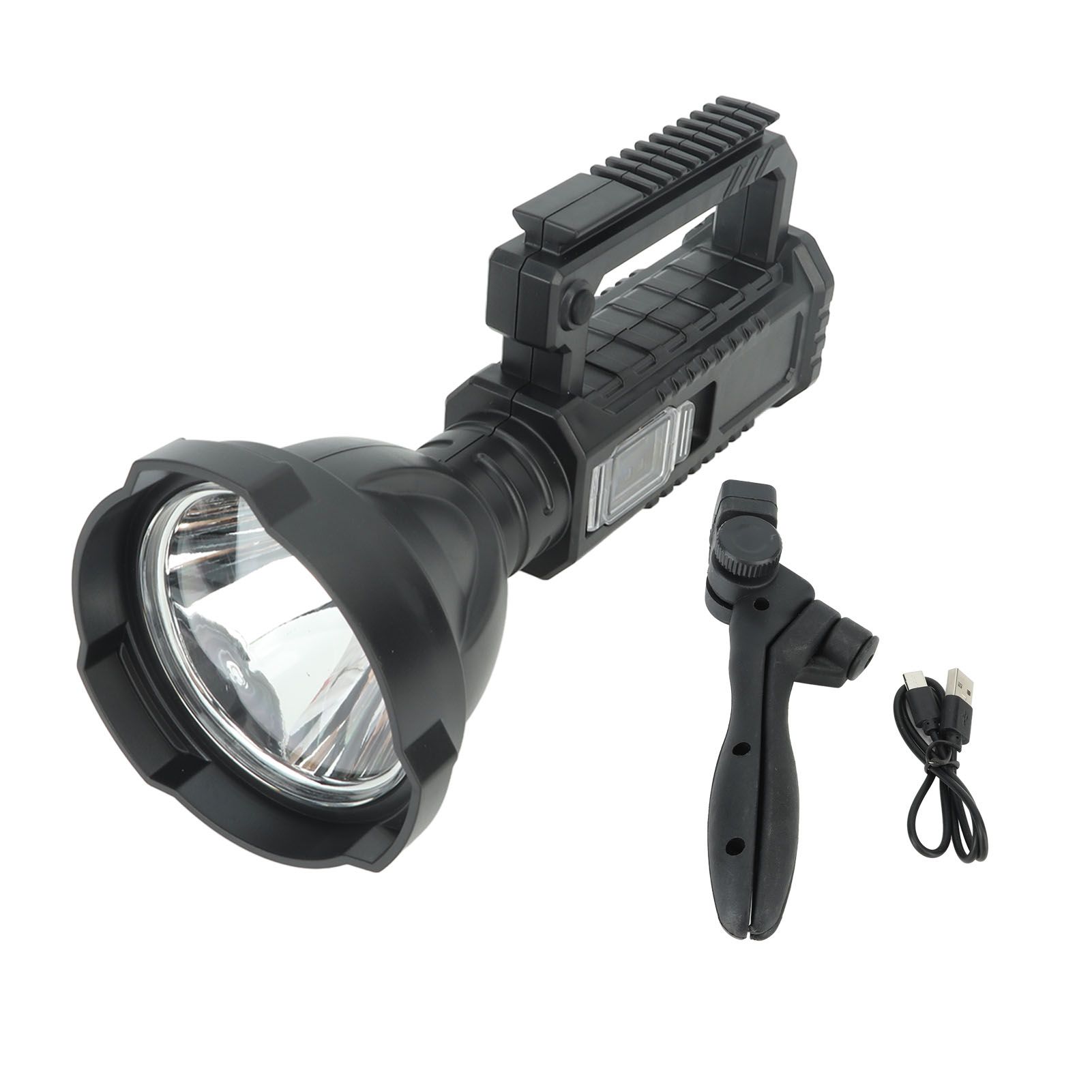 W590 Rechargeable Spotlight Handheld Lamp Strong Light Searchlight USB Chargeable Strong Light Handheld Flashlight White Light - Image 1