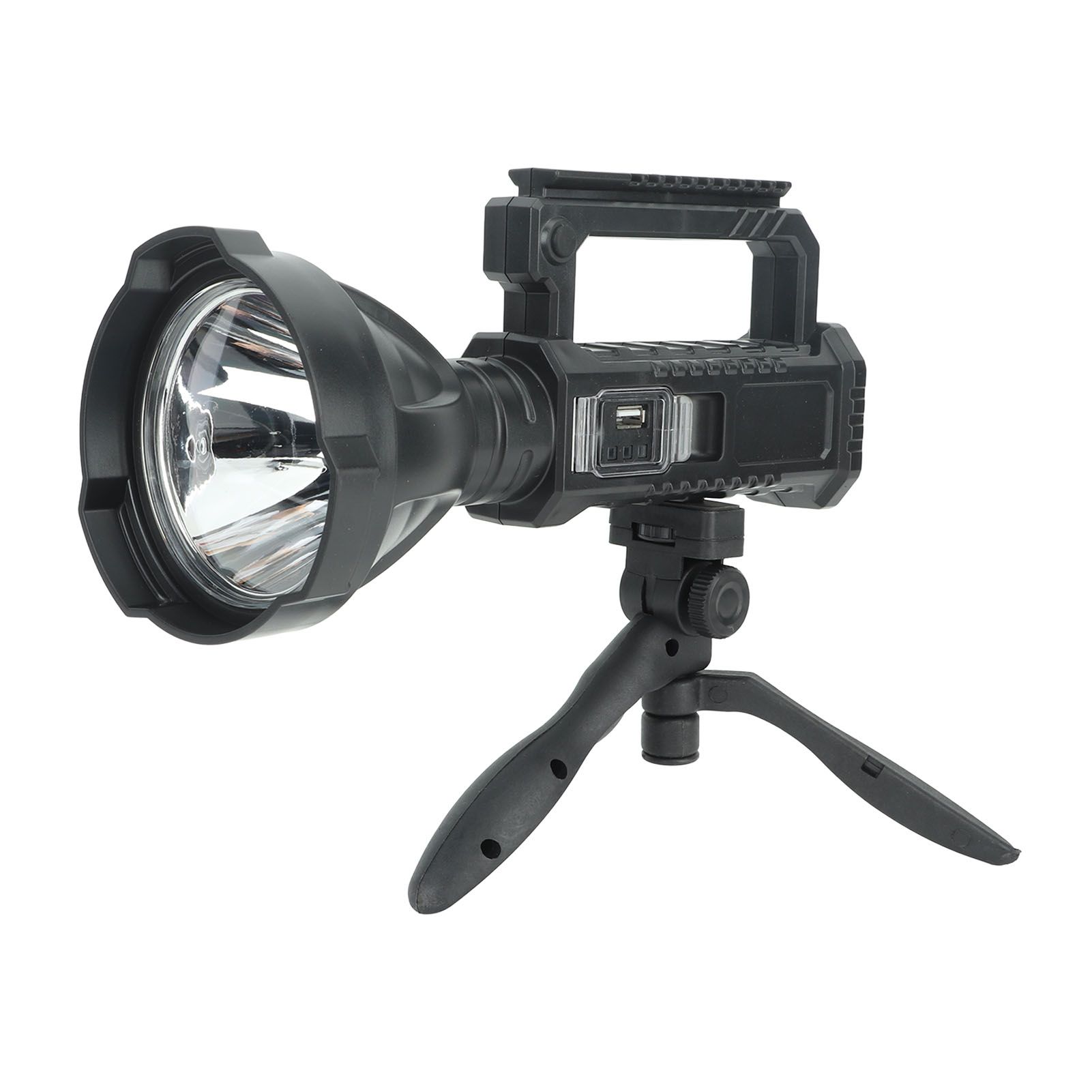 W590 Rechargeable Spotlight Handheld Lamp Strong Light Searchlight USB Chargeable Strong Light Handheld Flashlight White Light - Image 4