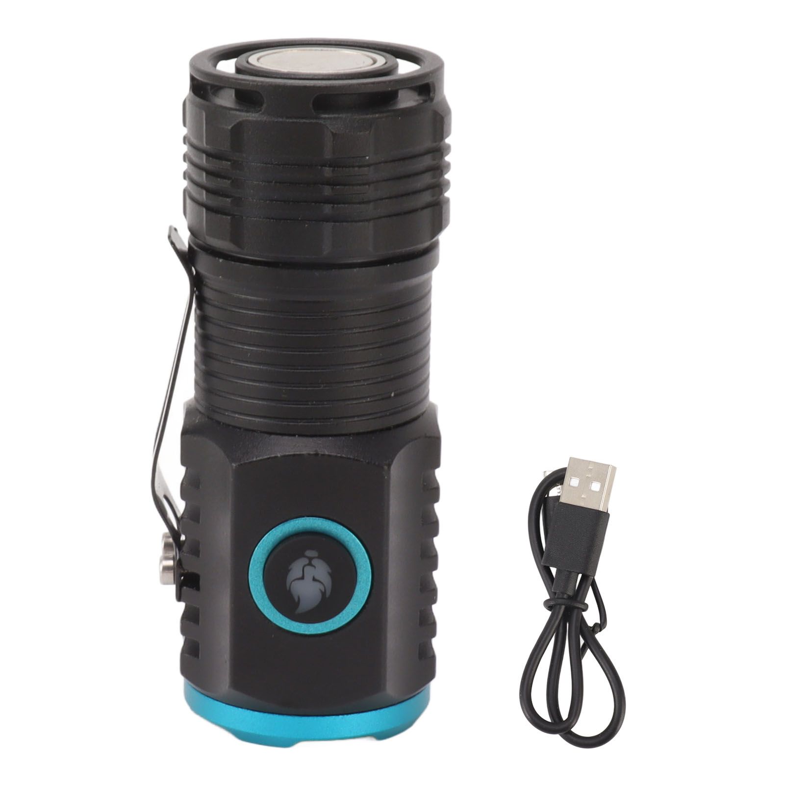 Mini Powerful Flashlight High Luminous Flux 2000lm Bright USB C Rechargeable LED 6 Modes IPX4 Waterproof Tail Magnet - Image 1