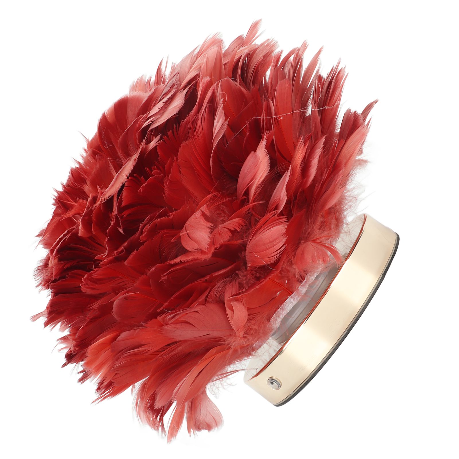 Feather Table Lamp Stepless Dimming USB Charging Touch Control LED Table Lamp for Bedroom Cafe Wine Red - Image 6