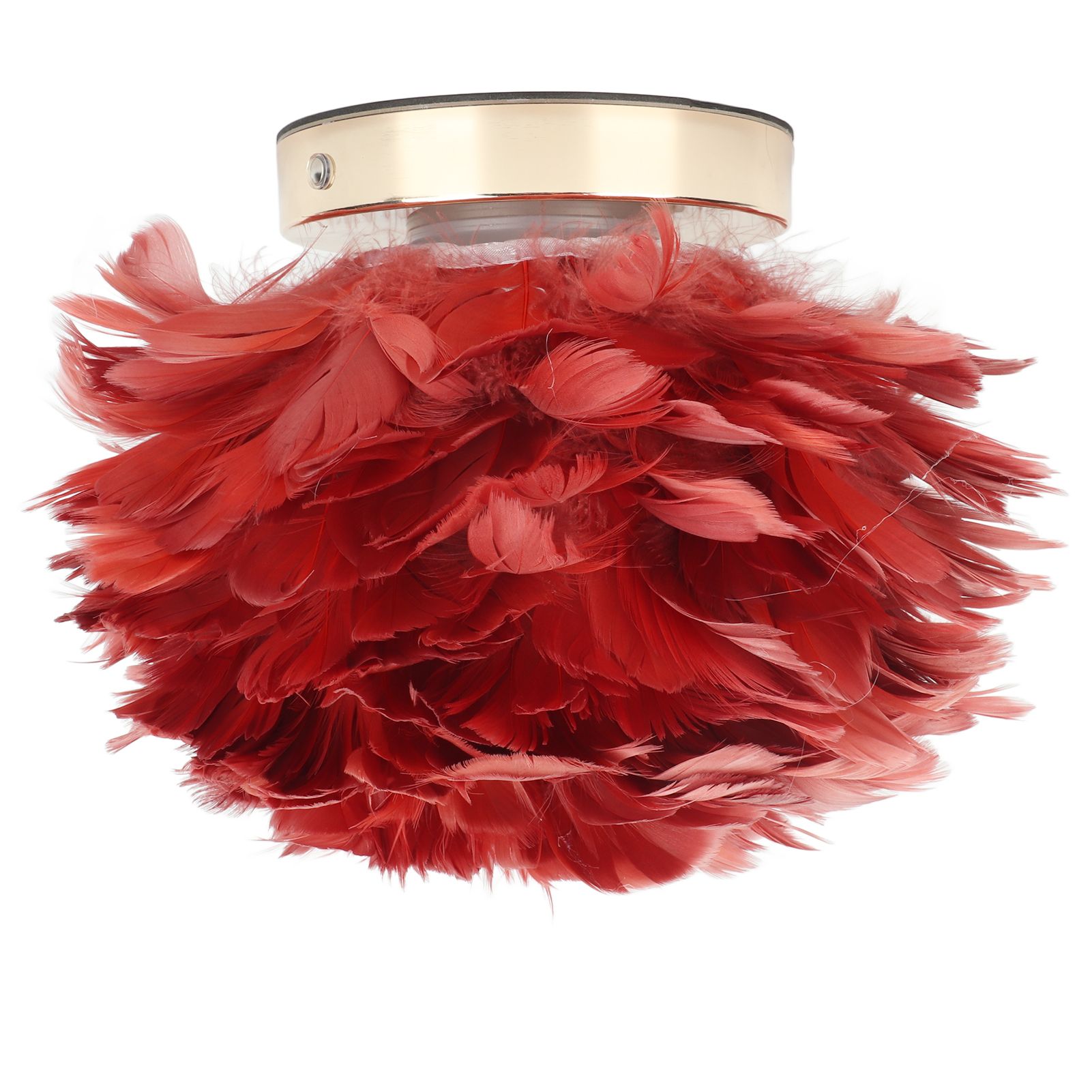 Feather Table Lamp Stepless Dimming USB Charging Touch Control LED Table Lamp for Bedroom Cafe Wine Red - Image 7