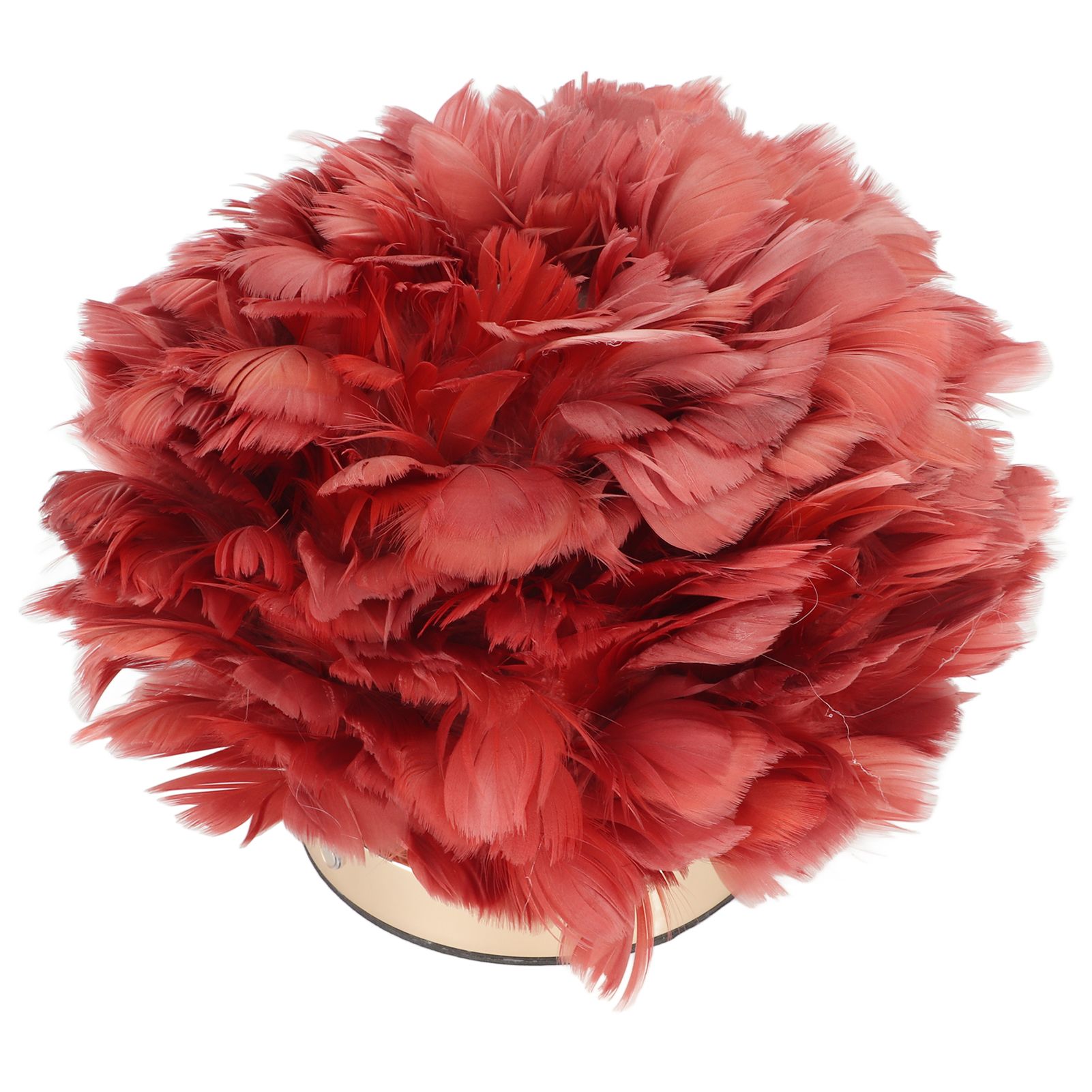 Feather Table Lamp Stepless Dimming USB Charging Touch Control LED Table Lamp for Bedroom Cafe Wine Red - Image 8