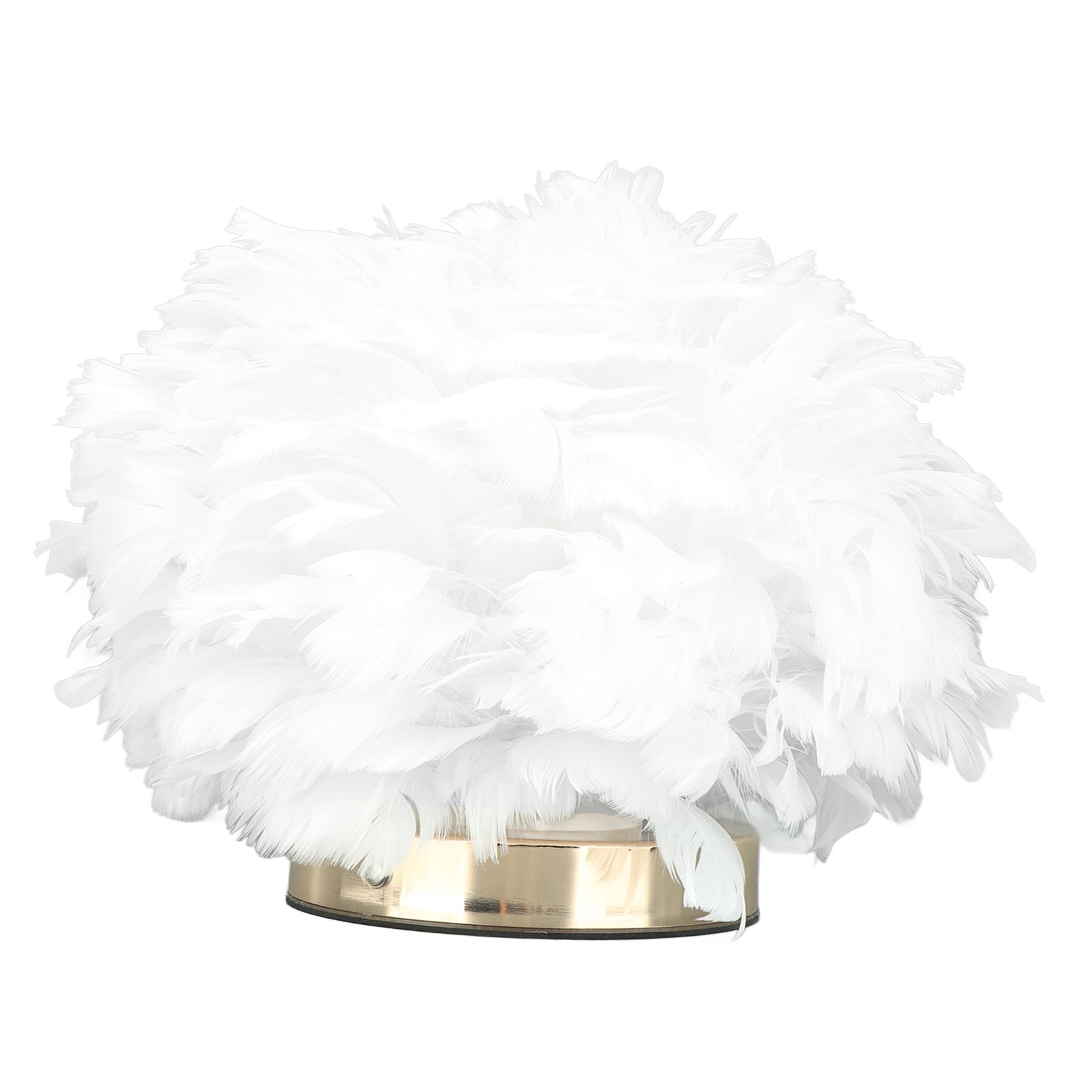 Feather Table Lamp USB Type C 5V Touch Control Stepless Dimming LED Table Lamp for Bedroom Cafe White - Image 3