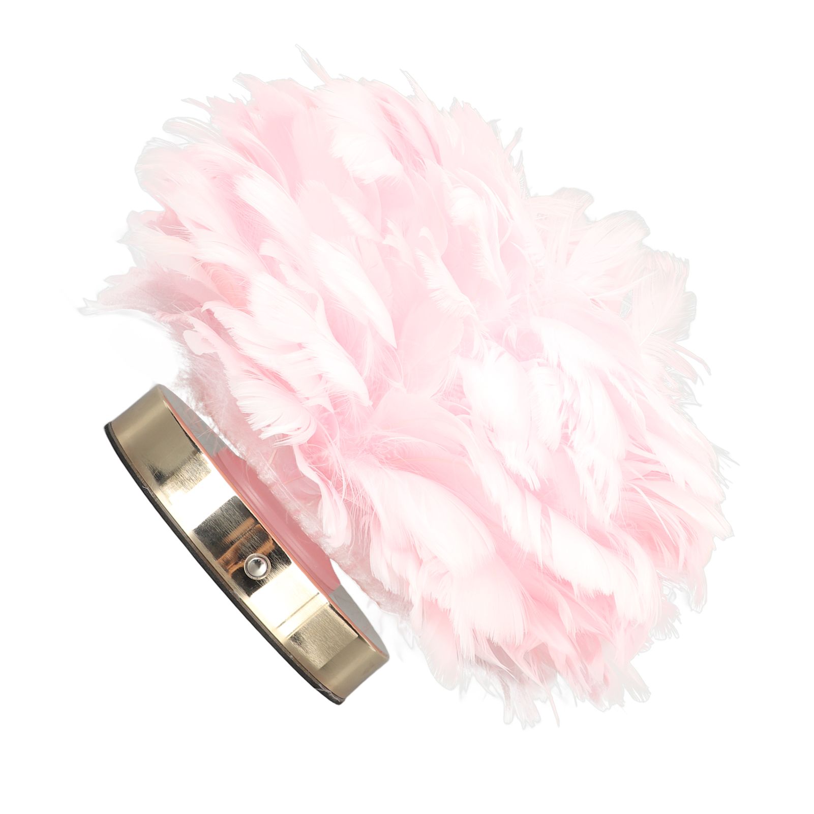 Feather Table Lamp USB Type C 5V Touch Control Stepless Dimming LED Table Lamp for Bedroom Cafe Pink - Image 4