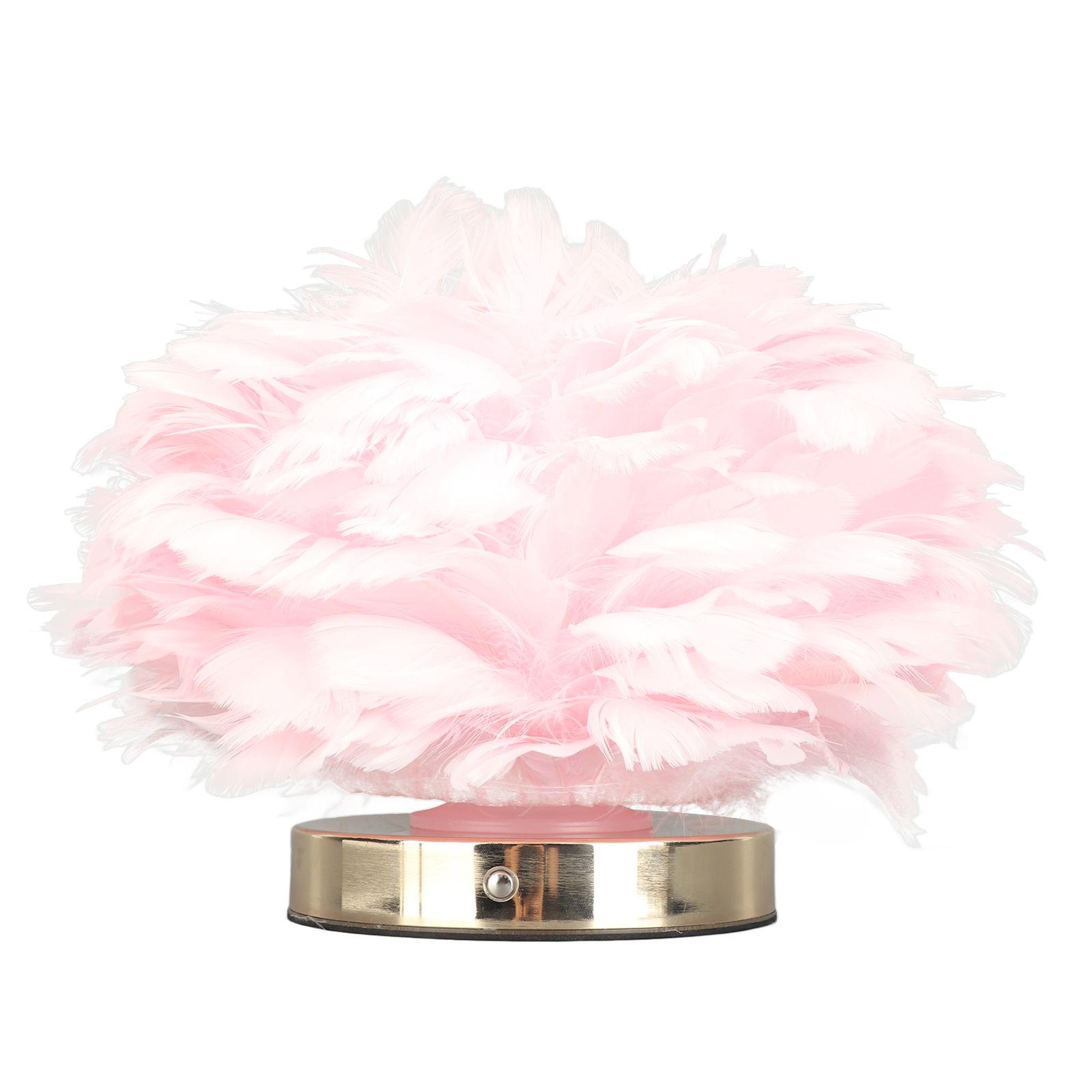 Feather Table Lamp USB Type C 5V Touch Control Stepless Dimming LED Table Lamp for Bedroom Cafe Pink - Image 8
