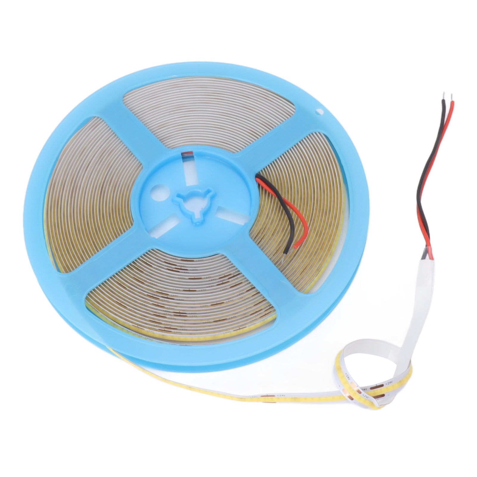 COB LED Strip Light 320LEDs 110lm Adhesive Uniform Natrual Flexible Tape Light for Indoor Home Cabinet 24V 32.8ft 6000K White Light - Image 4