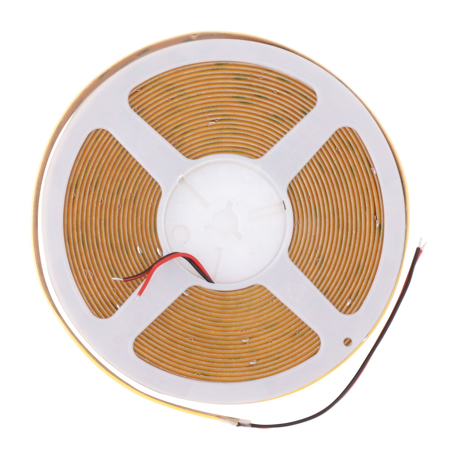 COB LED Strip Light High Brightness Adhesive Flexible Double Row DIY Lamp Strip for Cabinet Car 32.8ft 24V 3000K Warm Light - Image 1