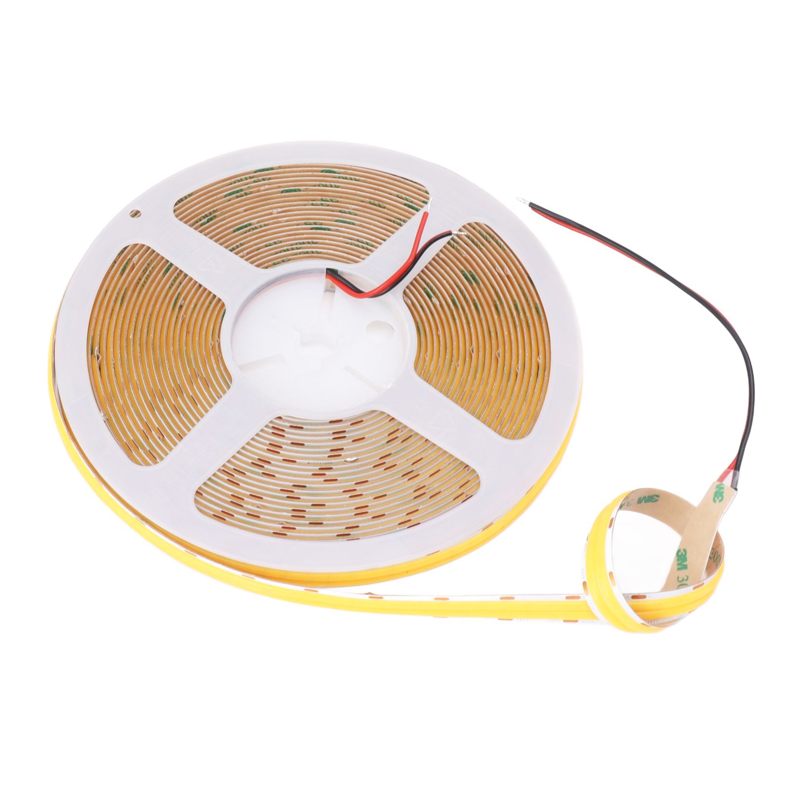 COB LED Strip Light High Brightness Adhesive Flexible Double Row DIY Lamp Strip for Cabinet Car 32.8ft 24V 3000K Warm Light - Image 3