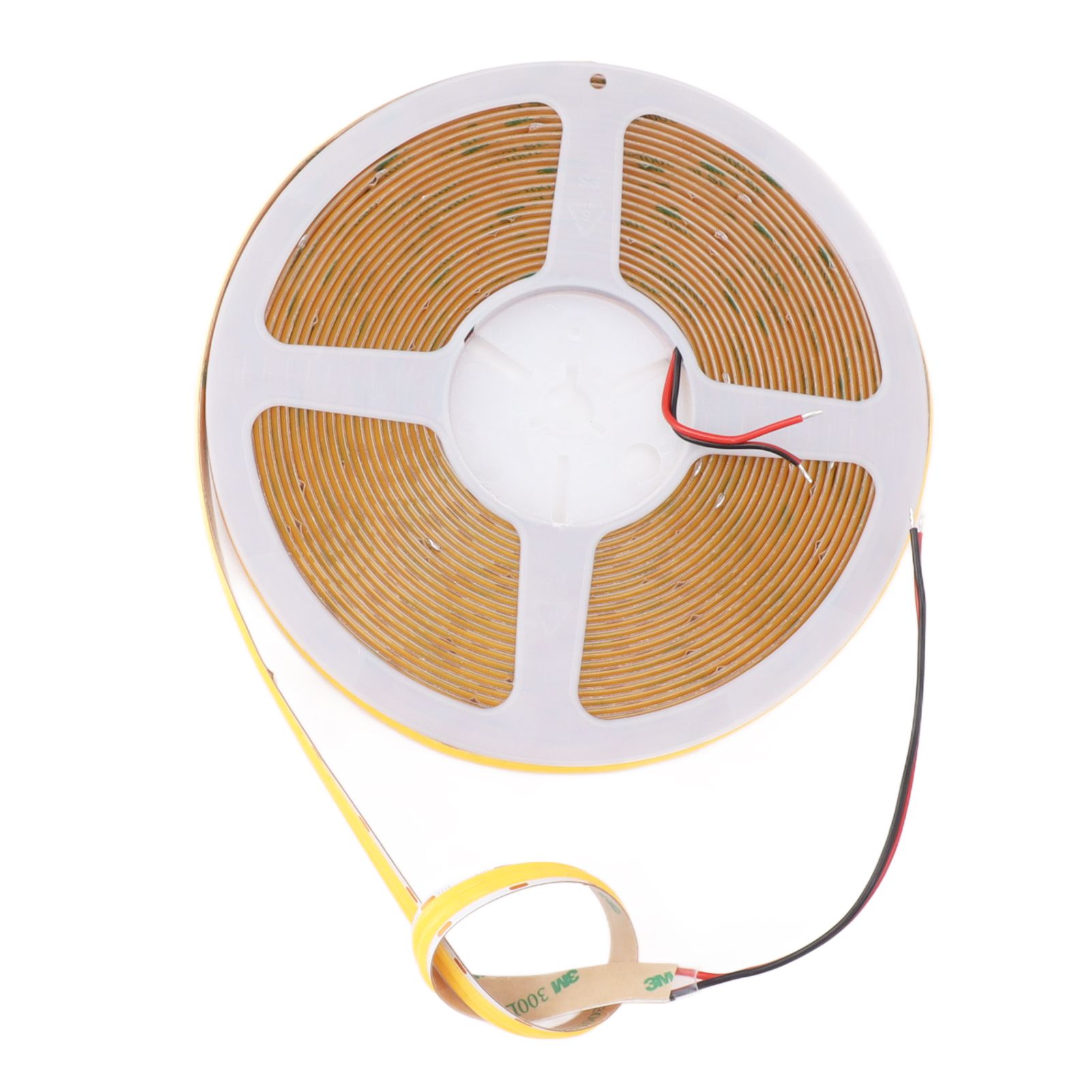 COB LED Strip Light High Brightness Adhesive Flexible Double Row DIY Lamp Strip for Cabinet Car 32.8ft 24V 3000K Warm Light - Image 4