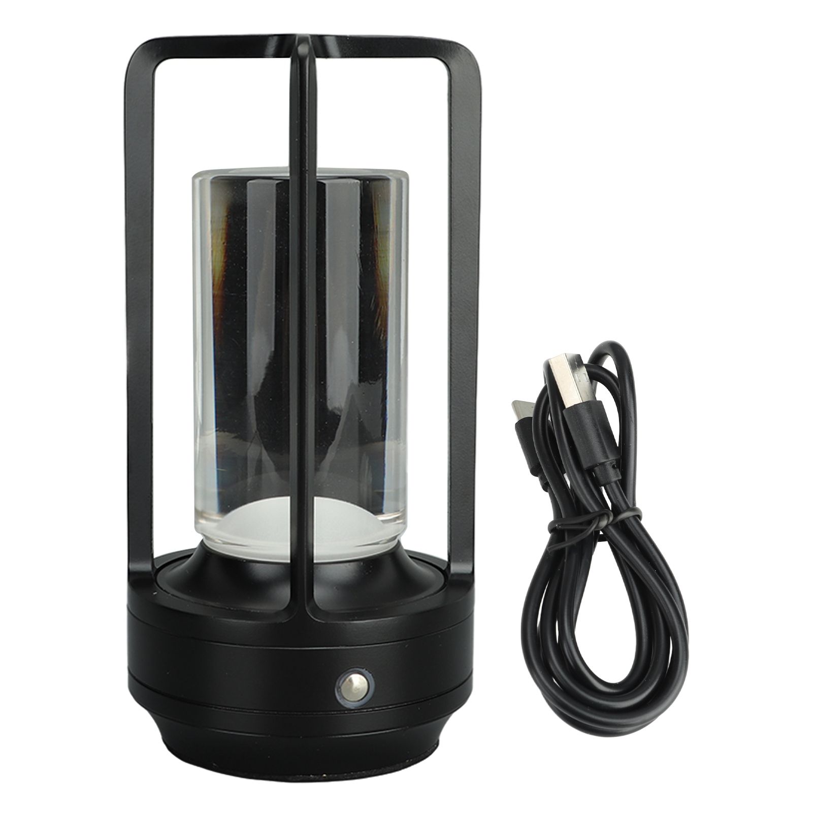 Cordless Table Lamp 3 Colors Stepless Dimming LED Table Lamp Rechargeable Touch Lamp Bedside Nightstand Lamp Black - Image 1