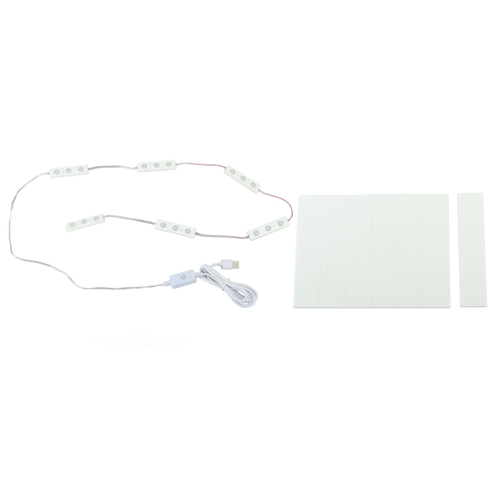 LED Makeup Mirror Light Strip Touch Eye Friendly 6 Rows 18 Lights Adjustable LED Light Strip Warm White - Image 1