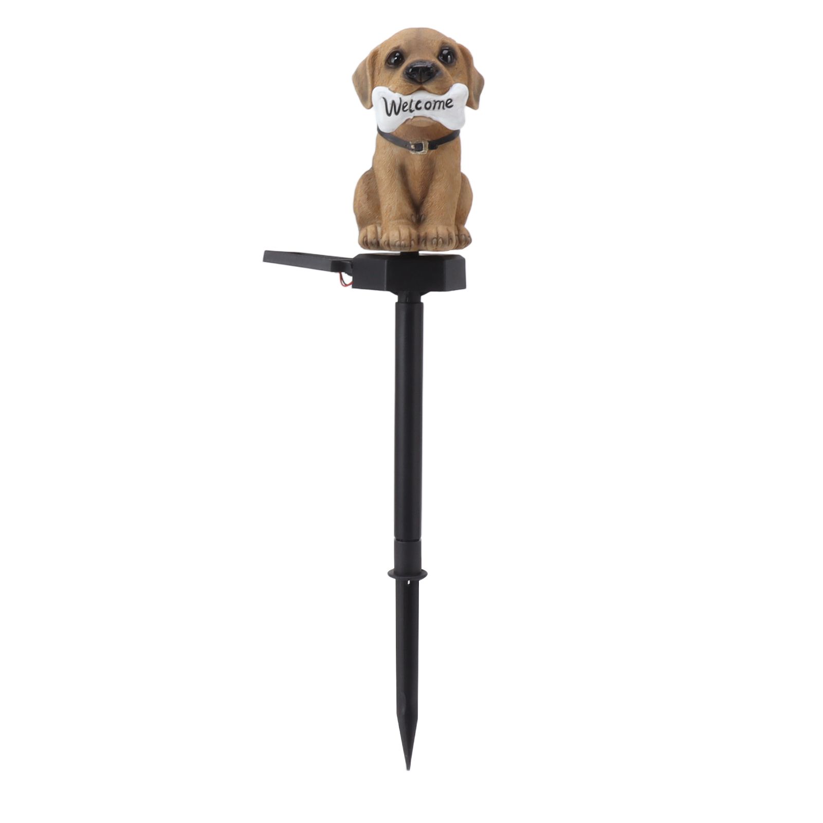 Solar Light Cartoon Welcome Sign Dog Lawn Lights Patio Outdoor Garden Decorative Landscape Lights - Image 1