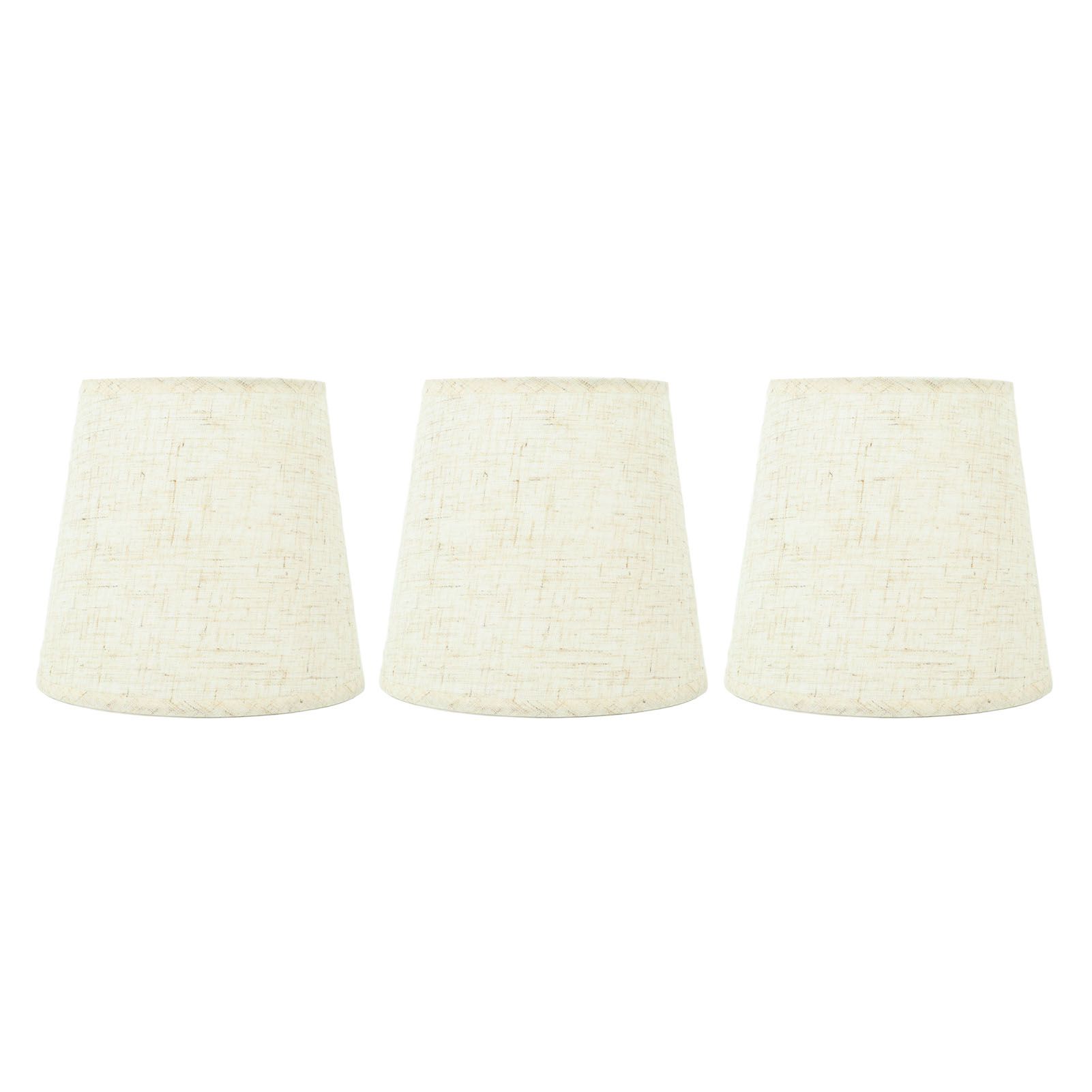 3Pcs Lampshades Hand Crafted Natural Linen Stylish Dustproof Barrel Chandelier Shades For Table Lamps and Floor Light - Image 2