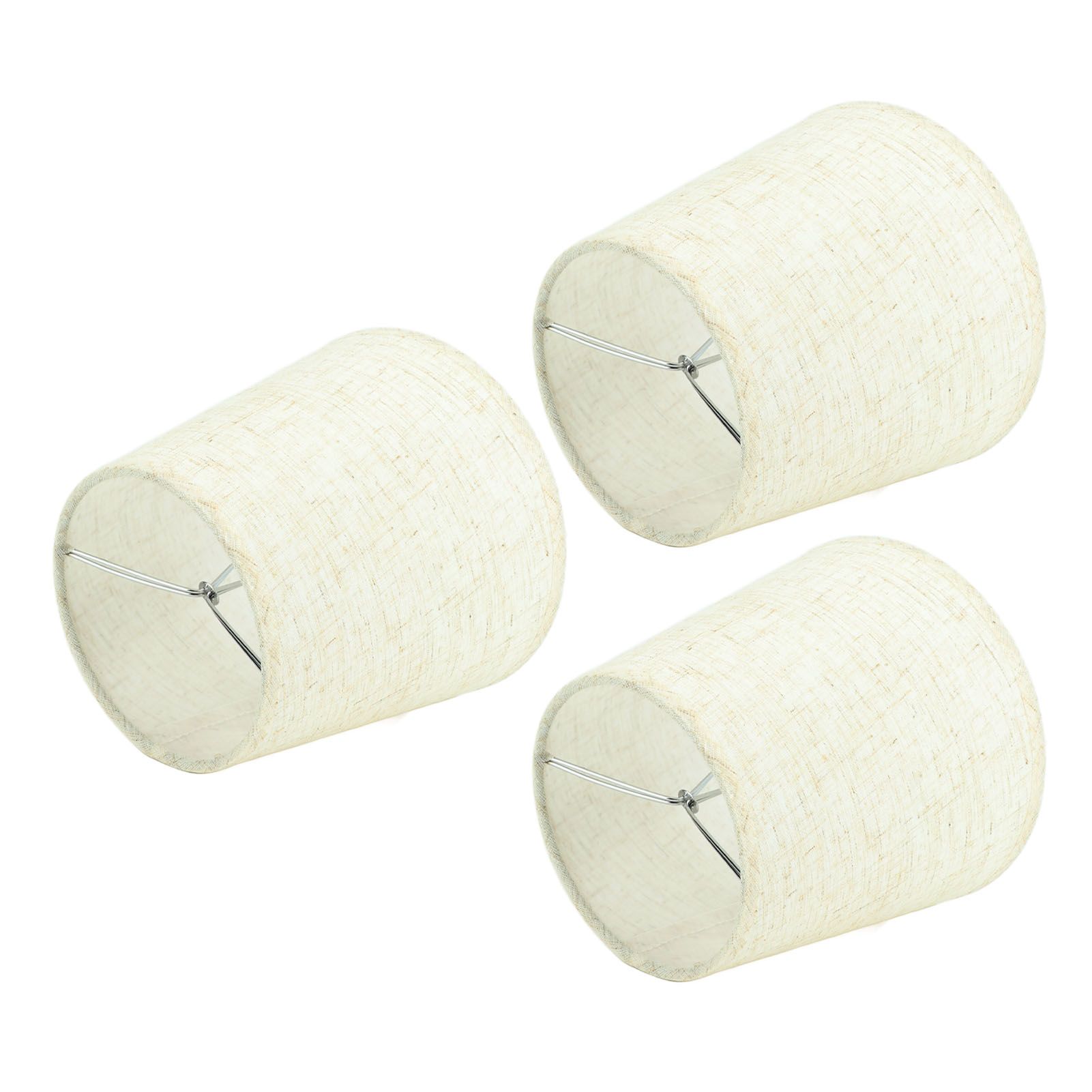 3Pcs Lampshades Hand Crafted Natural Linen Stylish Dustproof Barrel Chandelier Shades For Table Lamps and Floor Light - Image 7