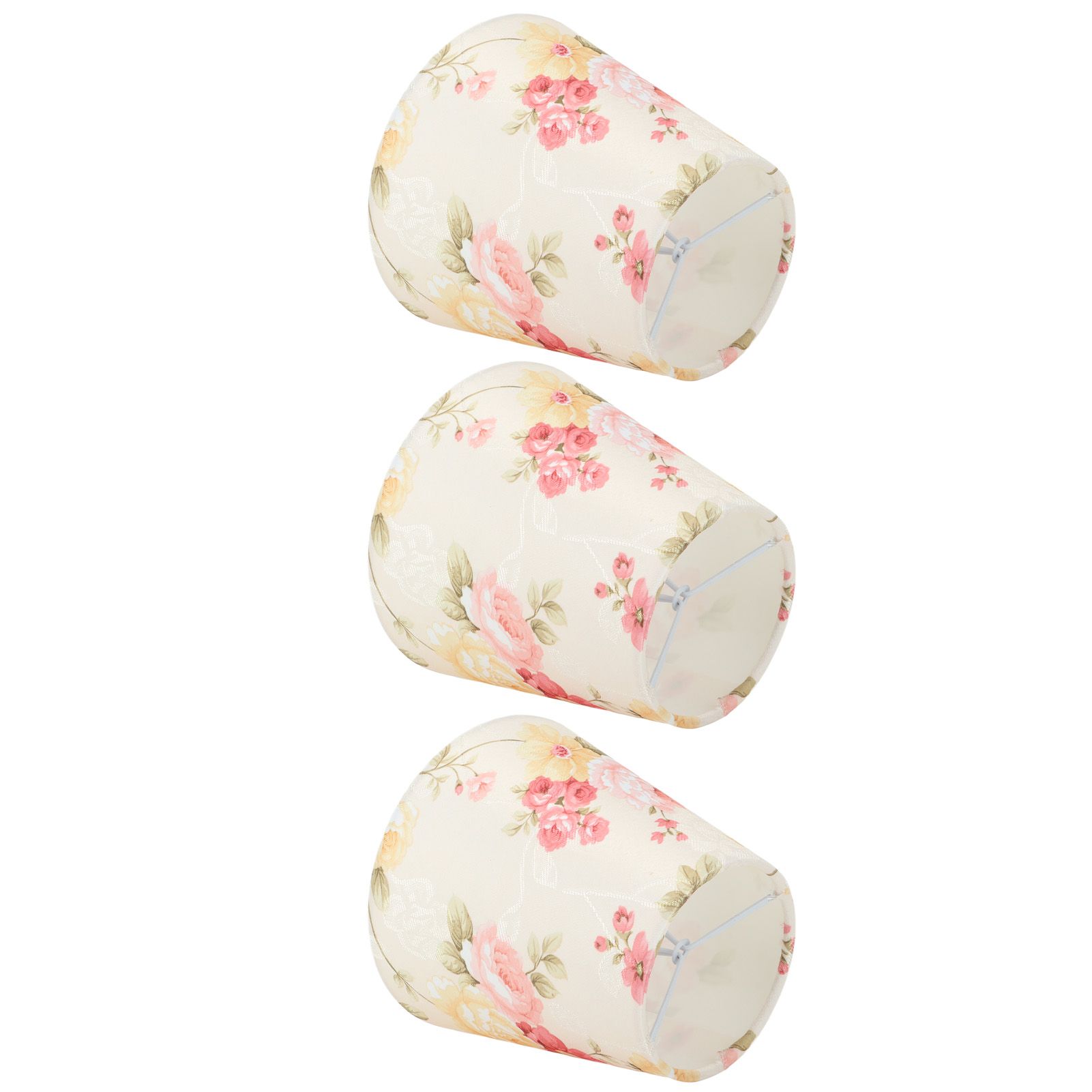 Cloth Lamp Shade Flower Pattern Clip On Bulb Lampshade for Table Lamp Chandelier Floor Lamp - Image 2