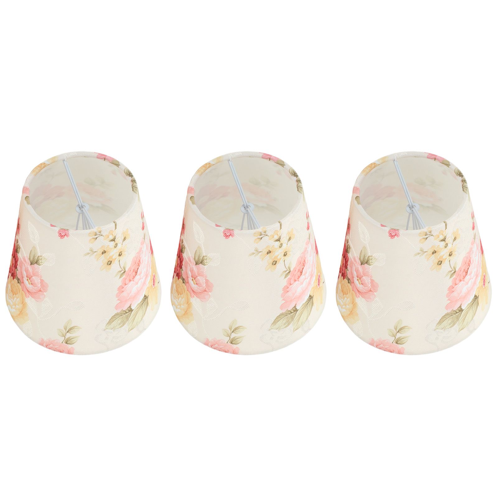 Cloth Lamp Shade Flower Pattern Clip On Bulb Lampshade for Table Lamp Chandelier Floor Lamp - Image 3