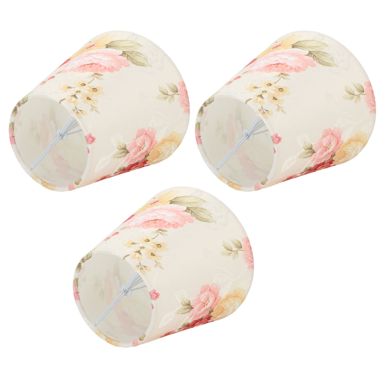 Cloth Lamp Shade Flower Pattern Clip On Bulb Lampshade for Table Lamp Chandelier Floor Lamp - Image 4