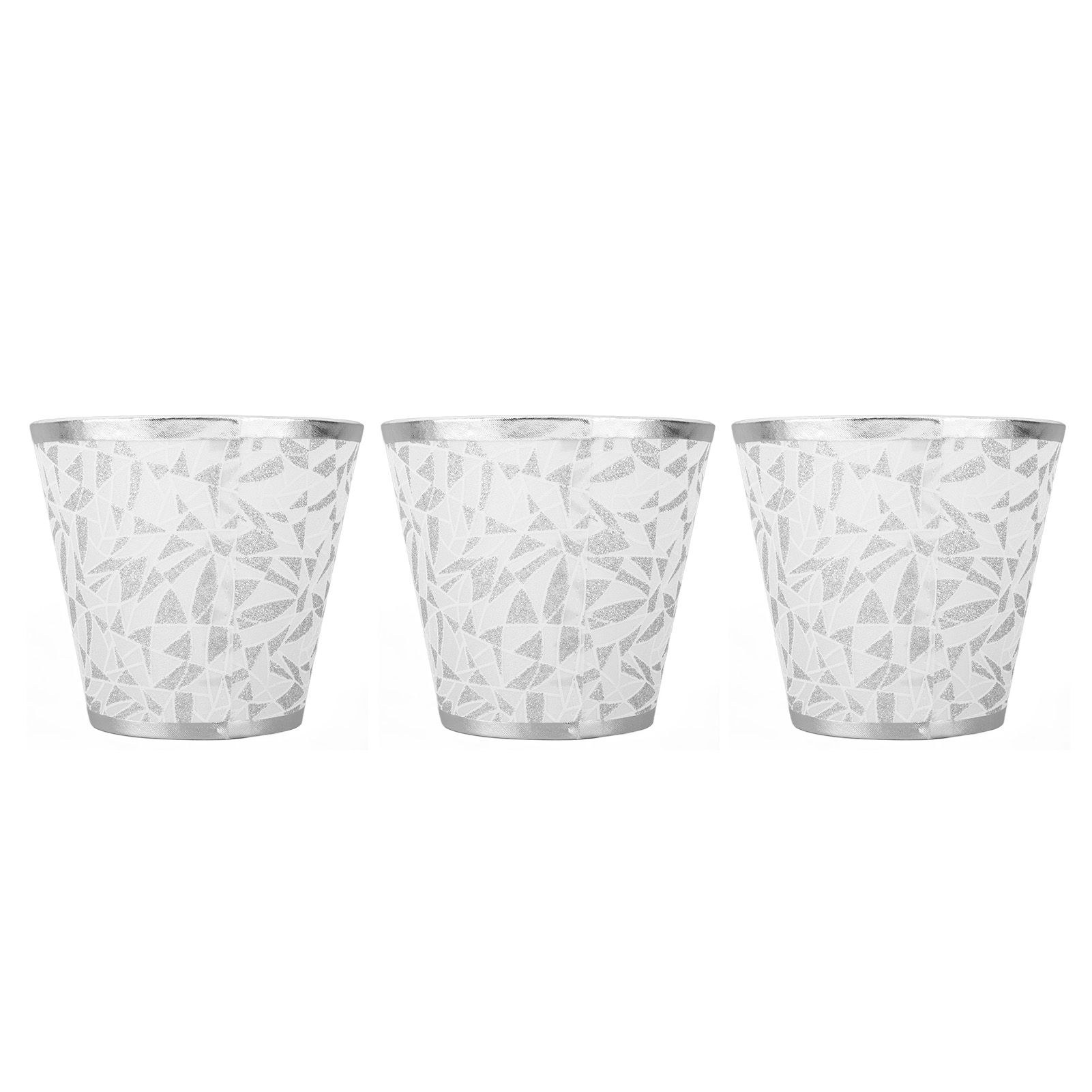 Cloth Lampshade Clip On Design Modern Barrel Fabric Lamp Shades for E14 Bulb Chandelier Wall Lamp 3pcs Silver - Image 8