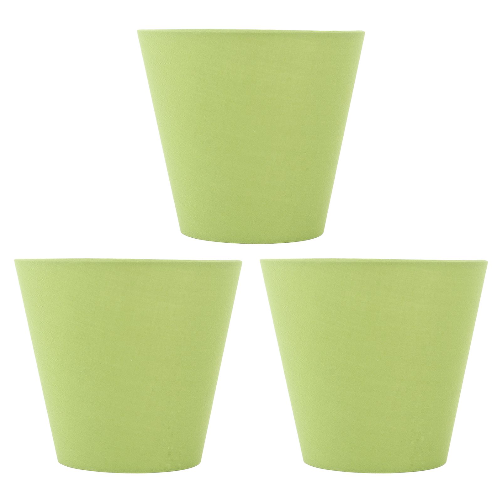 3pcs Cloth Fabric Lampshade Innovative E14 Intervention Type Modern Fabric Lampshade Dust Cover for Bedroom Bedside Pea Green - Image 3
