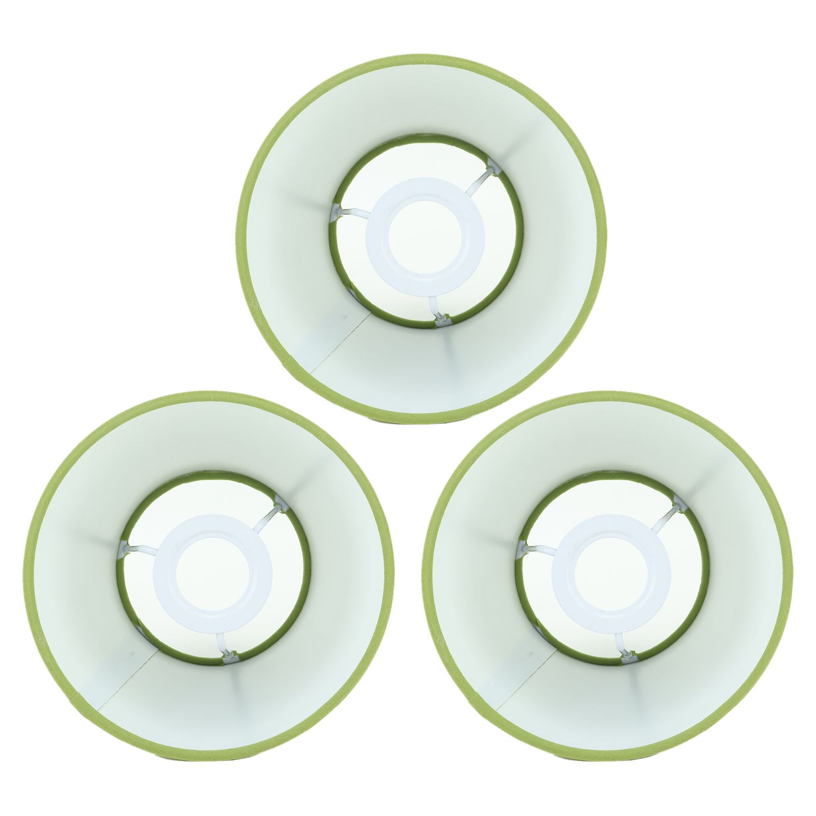 3pcs Cloth Fabric Lampshade Innovative E14 Intervention Type Modern Fabric Lampshade Dust Cover for Bedroom Bedside Pea Green - Image 6
