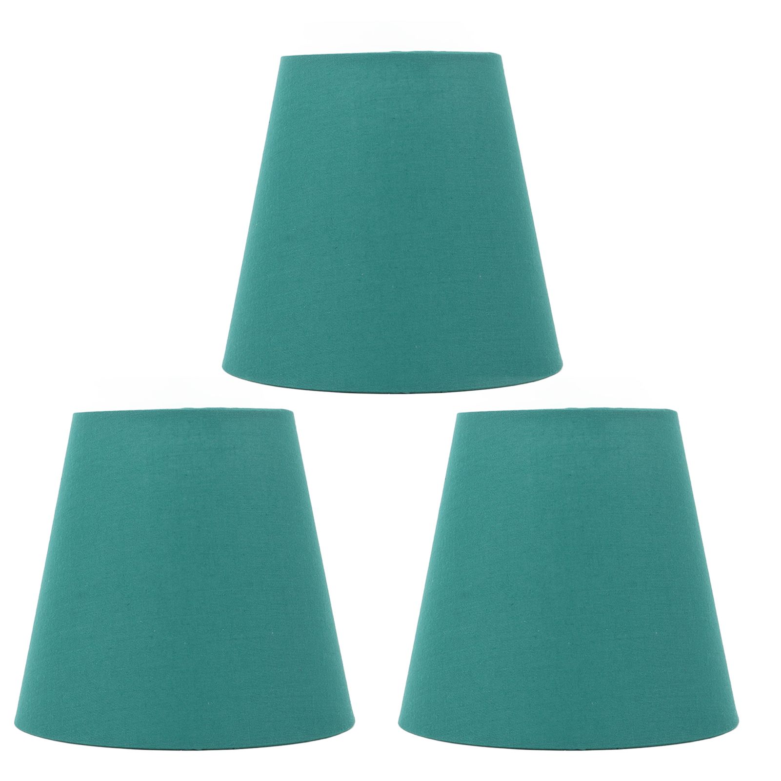 3pcs Cloth Fabric Lampshade Innovative E14 Intervention Type Modern Fabric Lampshade Dust Cover for Bedroom Bedside Dark Green - Image 1