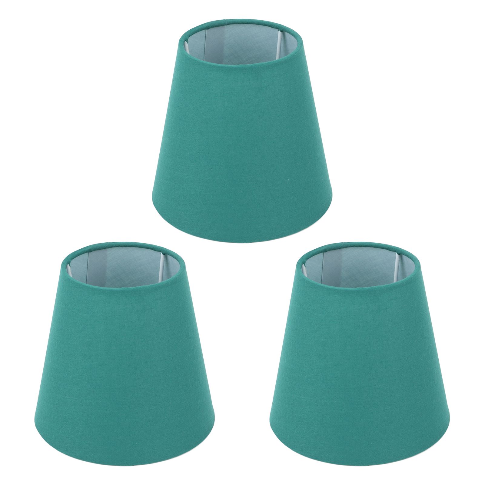 3pcs Cloth Fabric Lampshade Innovative E14 Intervention Type Modern Fabric Lampshade Dust Cover for Bedroom Bedside Dark Green - Image 4