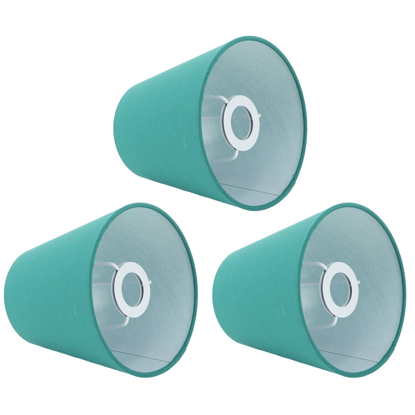 3pcs Cloth Fabric Lampshade Innovative E14 Intervention Type Modern Fabric Lampshade Dust Cover for Bedroom Bedside Dark Green - Image 7