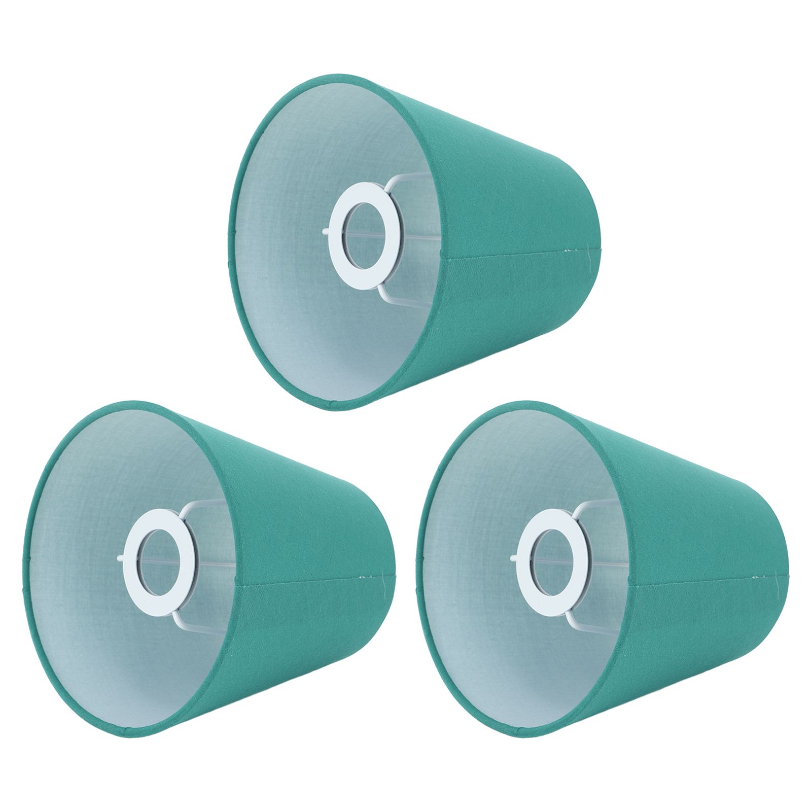 3pcs Cloth Fabric Lampshade Innovative E14 Intervention Type Modern Fabric Lampshade Dust Cover for Bedroom Bedside Dark Green - Image 8