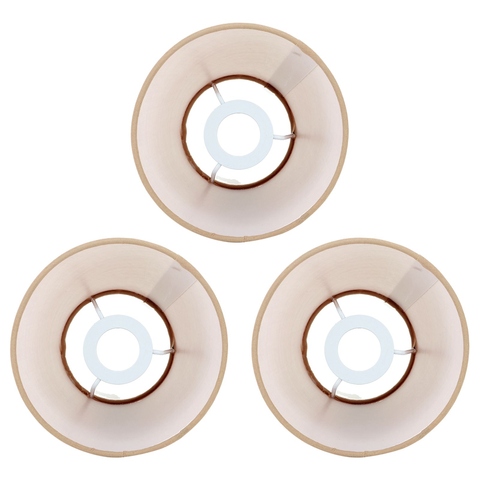 3pcs Cloth Fabric Lampshade Innovative E14 Intervention Type Modern Fabric Lampshade Dust Cover for Bedroom Bedside Khaki - Image 5